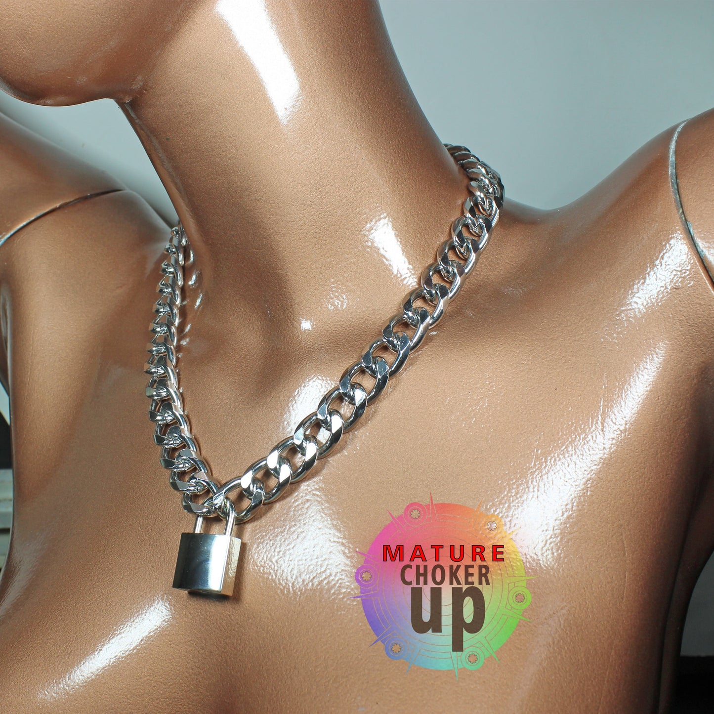 Collar Choker, Choker Collar, Human Collar, Locking Choker, Thick Chain Collar, Gifts For Men, Locked Choker, Style Choker, Chain Collar