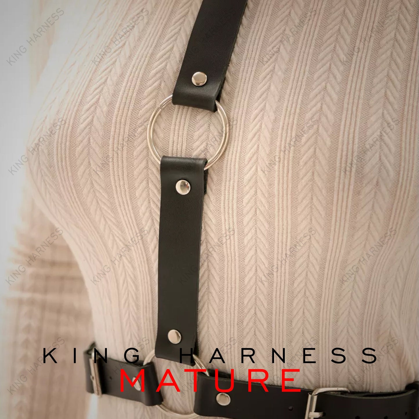 Adjustable Leather Waist Harness For Women, Christmas Gift, Rave Outfit, Girl Frends Gift, Gothic Punk Choker Necklace, Festival Accessory