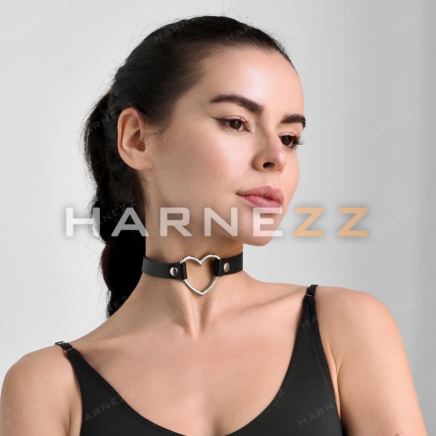  Metal Women Choker,Circle Ring Choker,Women Leather Choker,BDSM Chokers, Black Leather Choker, Slave Collar, Valantines Day, Heart Choker,Fairy Choker, 90s Choker,  Custom Choker, Personalized Gift, Custom Word Choker, Rave Outfit