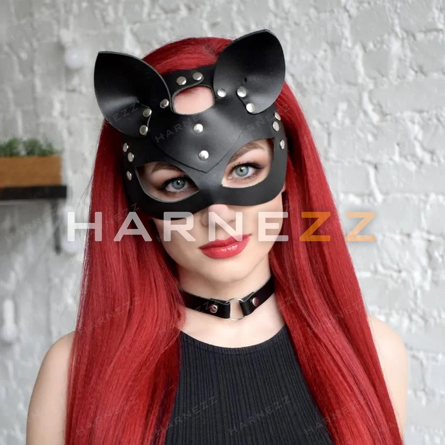 Leather Cat Mask, Bdsm Cat Mask,Cosplay Cat Mask, Cat Women Mask, Face Cat Mask,Masquerade Mask,Face Mask,BDSM Mask,BDSM Clothing,Christmas Day,Halloween Costume,Sexy Mask,Sexy Mask Woman