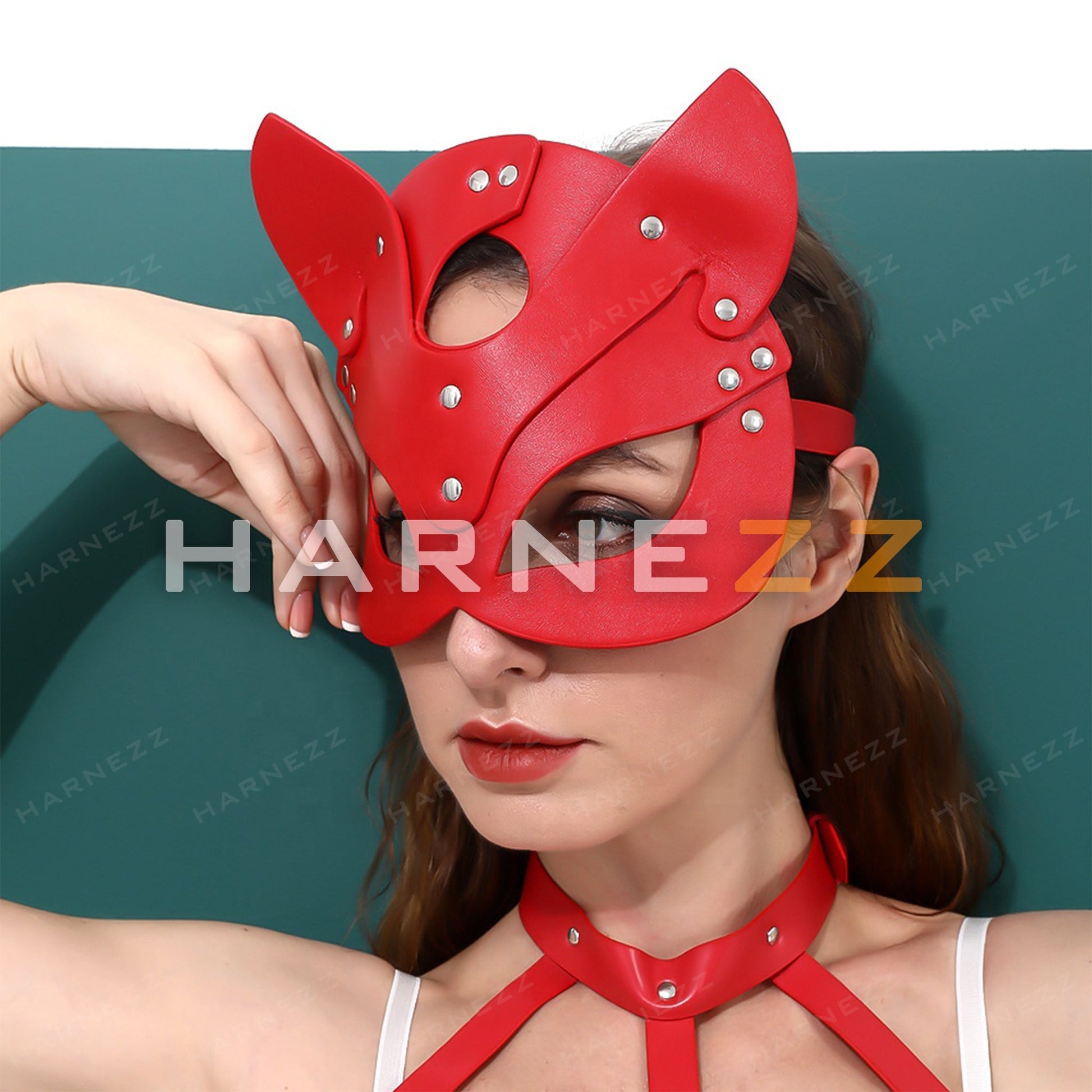 Leather Cat Mask, Bdsm Cat Mask,Cosplay Cat Mask, Cat Women Mask, Face Cat Mask,Masquerade Mask,Face Mask,BDSM Mask,BDSM Clothing,Christmas Day,Halloween Costume,Sexy Mask,Sexy Mask Woman