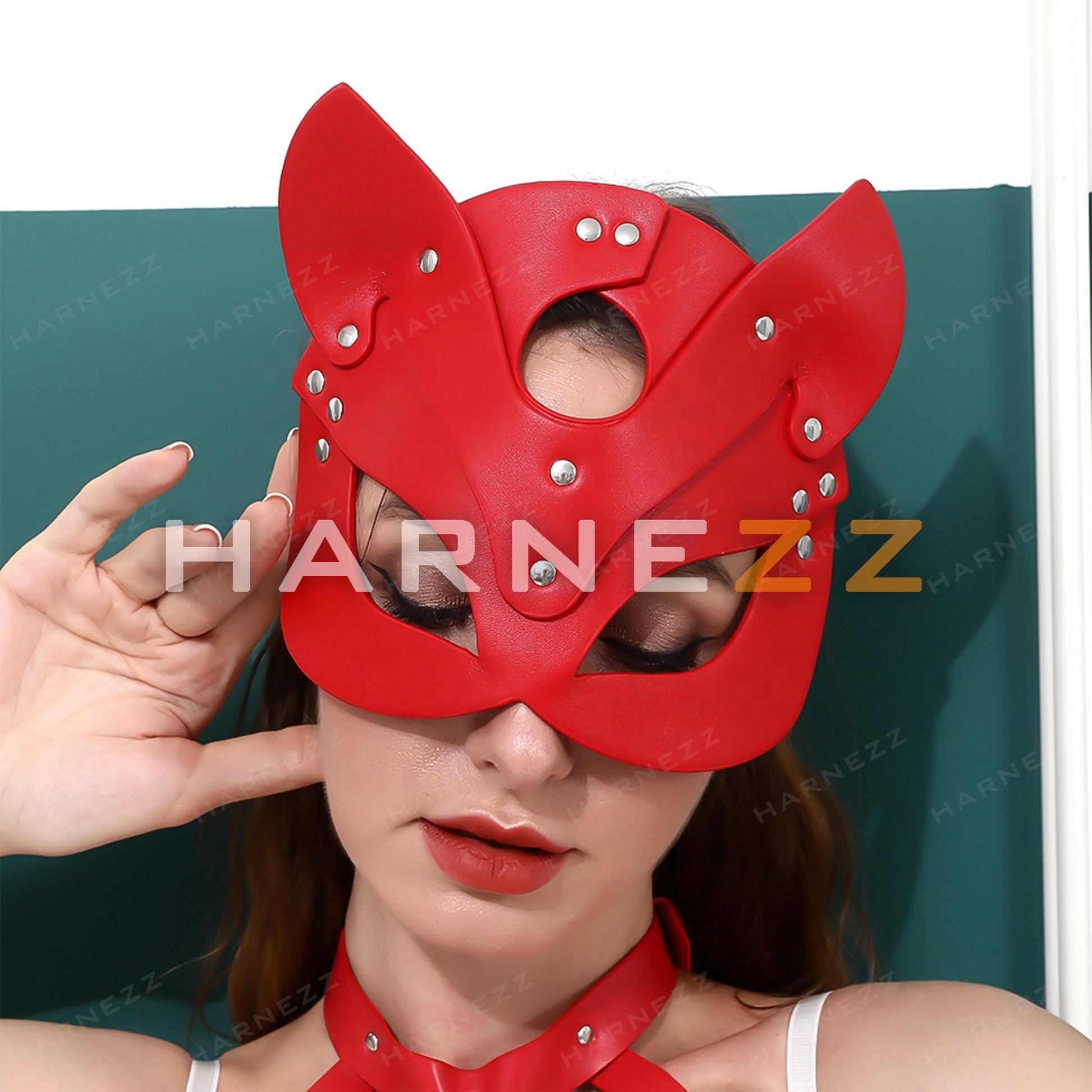 Leather Cat Mask, Bdsm Cat Mask,Cosplay Cat Mask, Cat Women Mask, Face Cat Mask,Masquerade Mask,Face Mask,BDSM Mask,BDSM Clothing,Christmas Day,Halloween Costume,Sexy Mask,Sexy Mask Woman