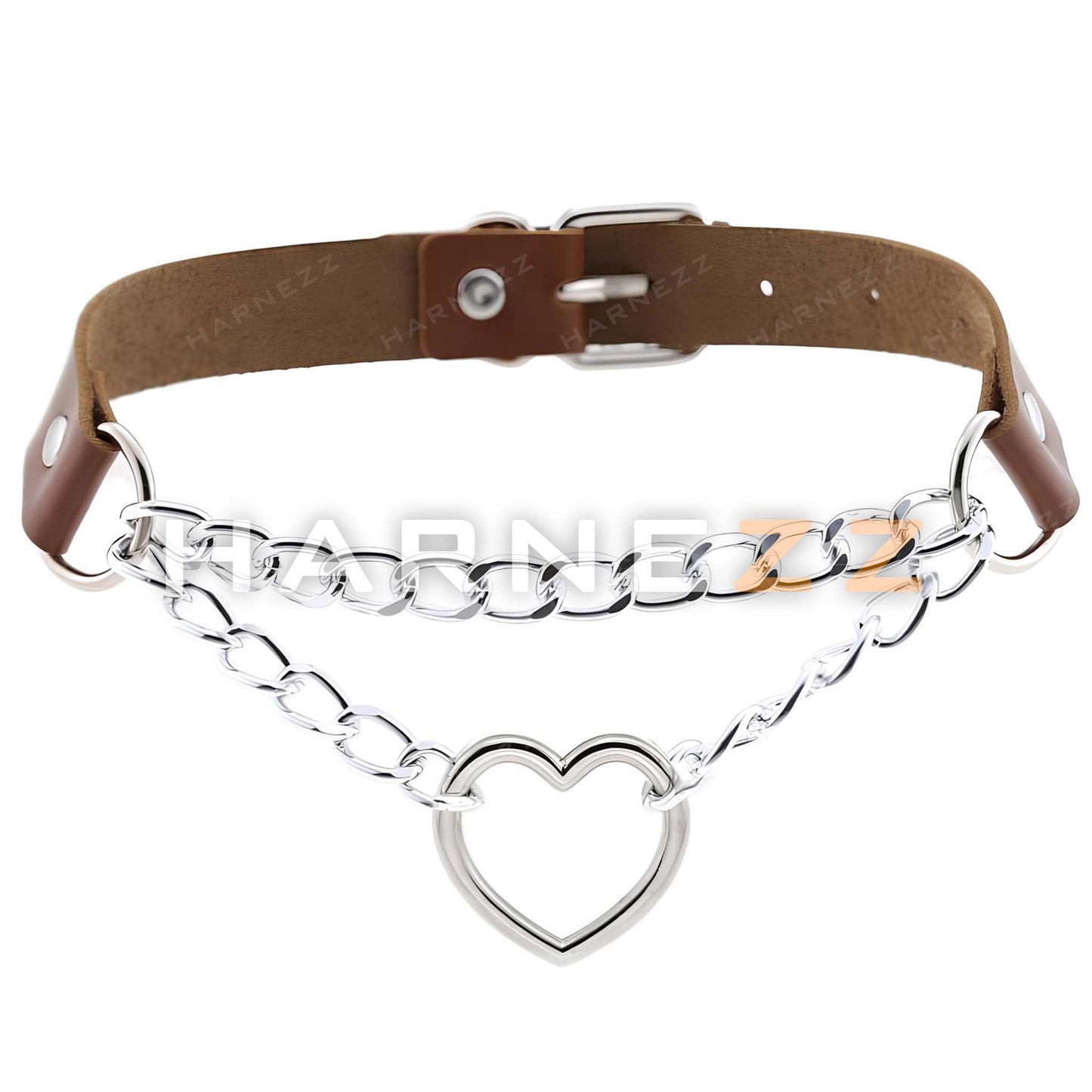 Leather Choker,Kitty Collar,Punk Choker,Metal Women Choker,Leather Collar,Circle Ring Choker,Leather Necklace,Heart Choker,Bondage For Woman,Erotic Lingerie,Necklace Women,Choker Collar Women,Plus Size Choker