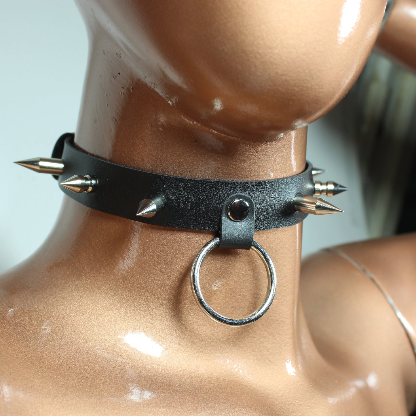 Gothic Necklace,  Custom Choker,  Handmade Jewelry,  Gothic,  Hippie Jewelry, Halloween Party,  Kitty,  Halloween Witch, Spike Choker