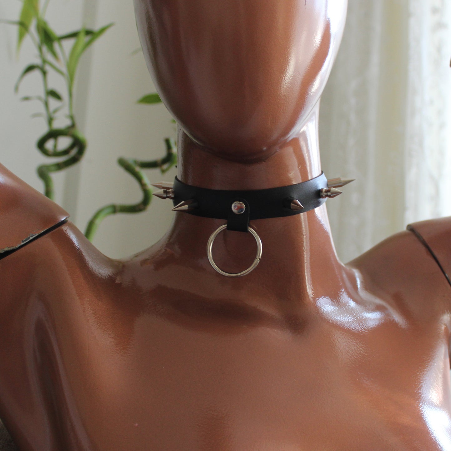 Spike Choker, Personalized Gothic Collar Necklace