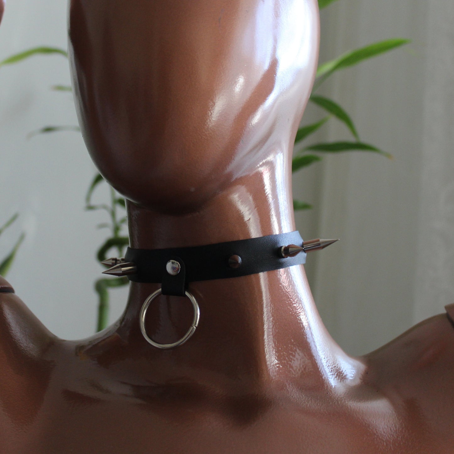 Spike Choker, Personalized Gothic Collar Necklace