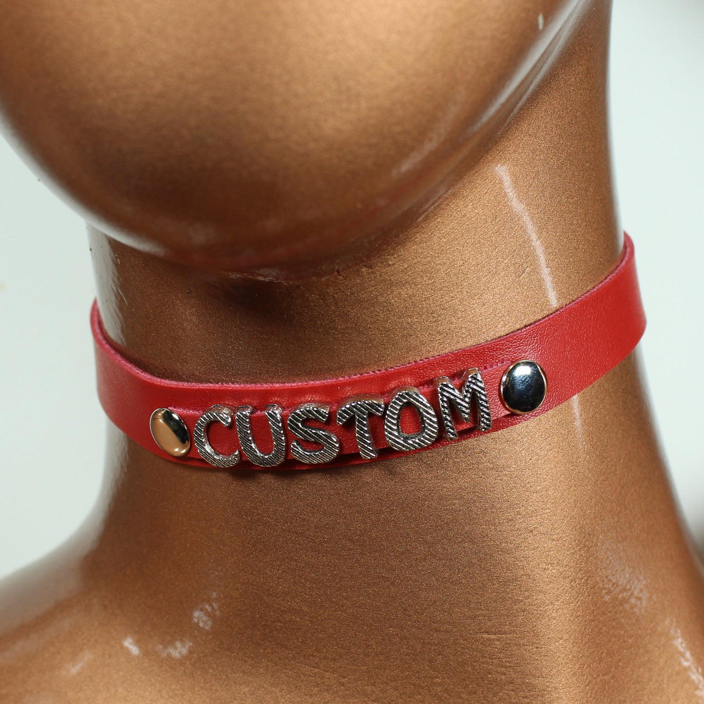 Personalized Choker,  Day Collar,  Choker For Women,  Halloween Necklace,  Collar For Women,  Leather Choker,  Chokers, Custom Choker