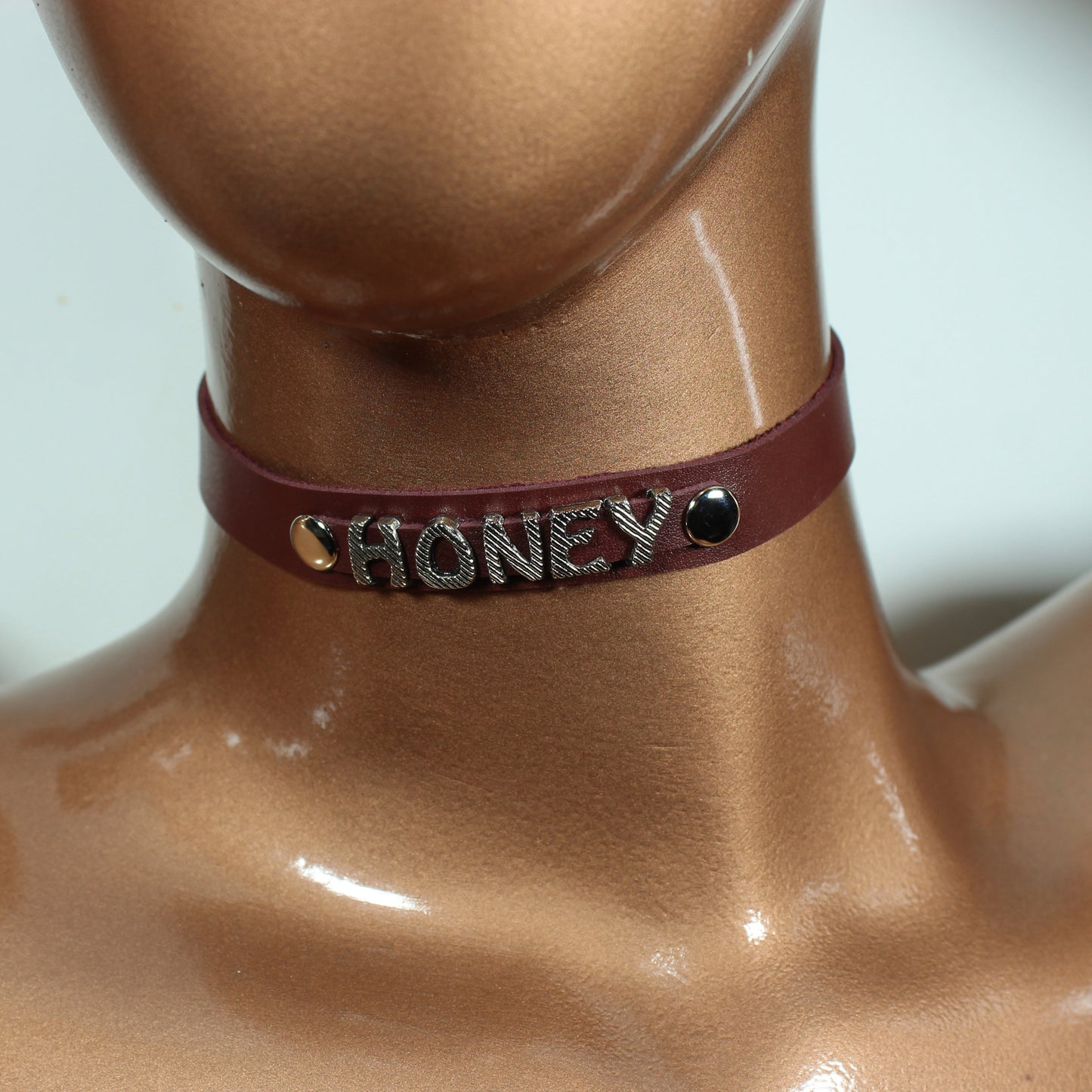 Custom Choker, Chokers, Leather Choker, Collar For Women, Halloween Necklace, Choker For Women, Day Collar, Personalized Choker