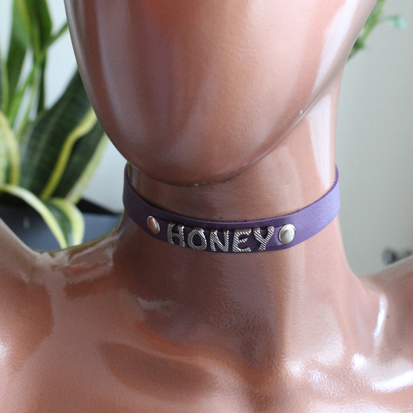 Custom Choker, Chokers, Leather Choker, Collar For Women, Halloween Necklace, Choker For Women, Day Collar, Personalized Choker