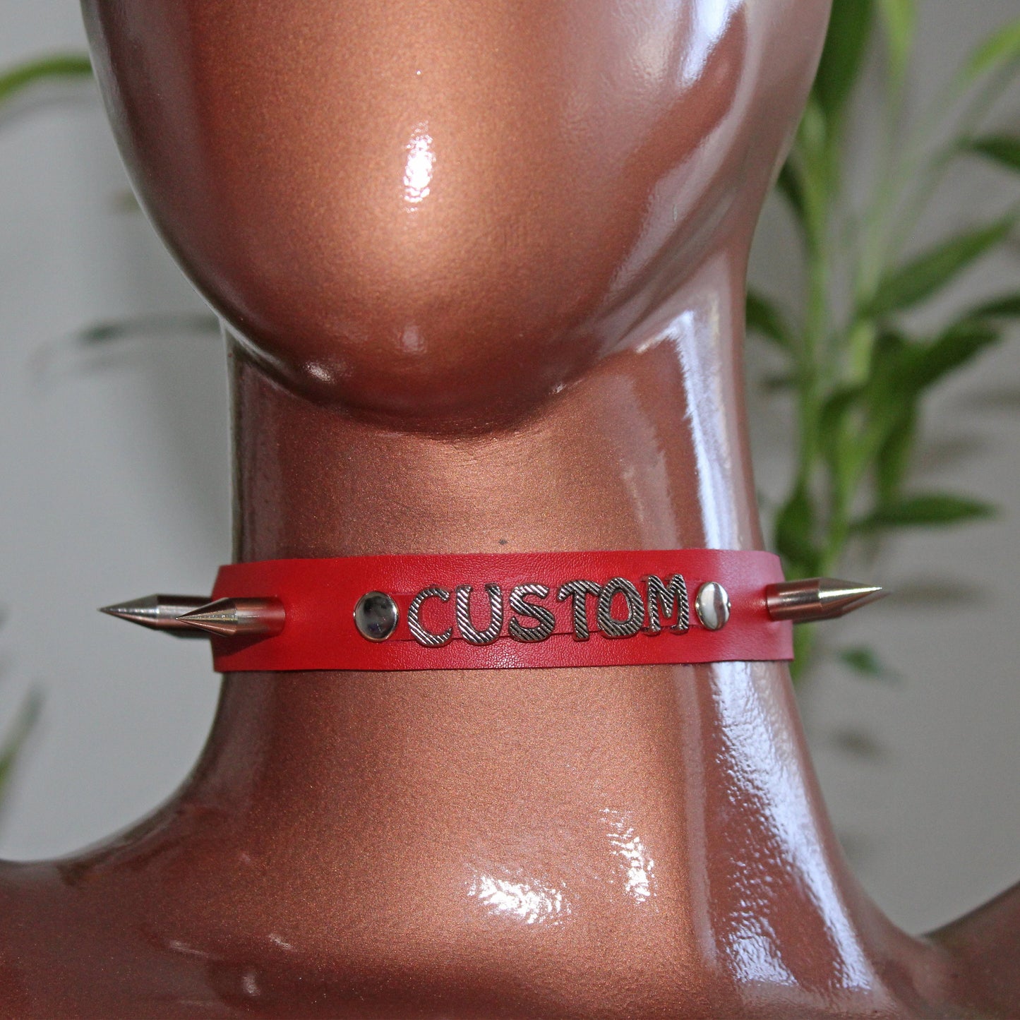 Custom Sub Collar,  Discreet Collar,  Day Collar Discreet,  Day Collar,  Hippie Necklace,  Bdsm Collar,  Custom Choker,  Metal Letters, Spikes