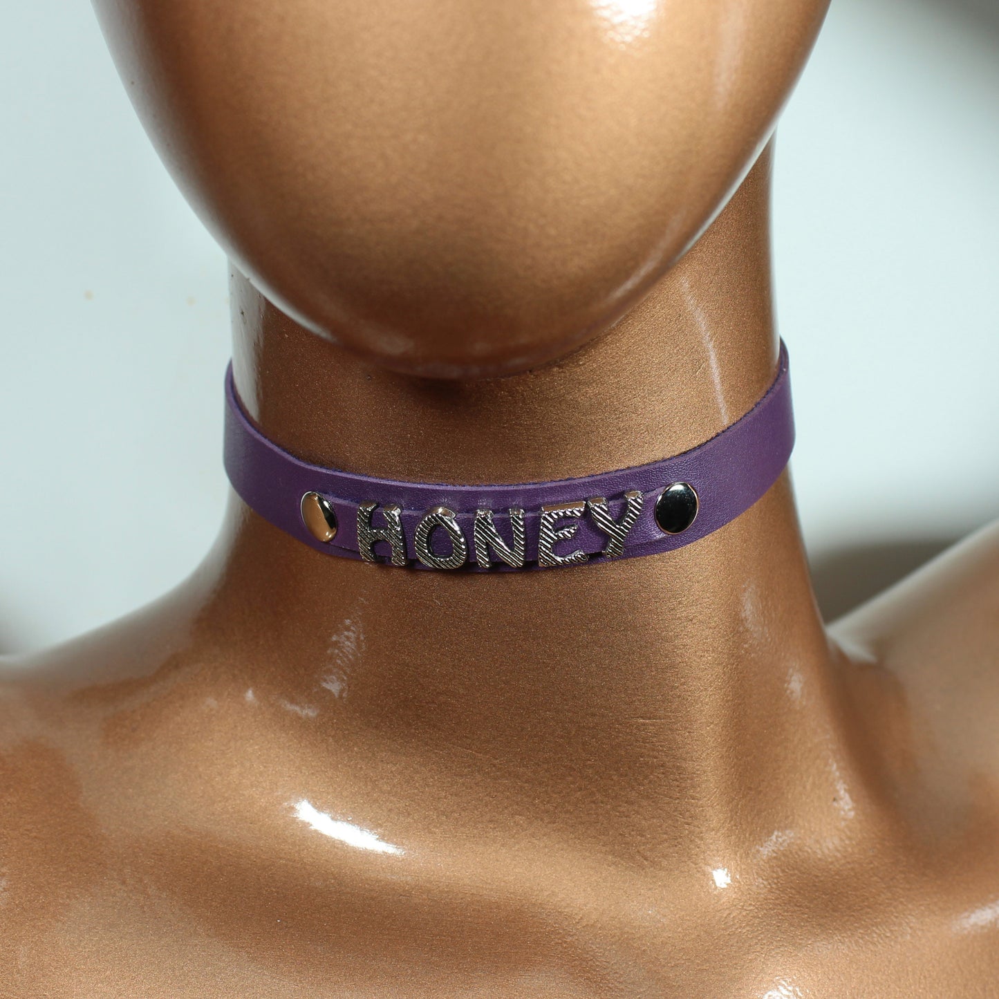 Leather Choker,  Cosplay Costume,  Minimalist Jewelry,  Gothic Necklace,  Day Collar,  Human Collar,  Name Necklace,  Collar, Costume Accessories