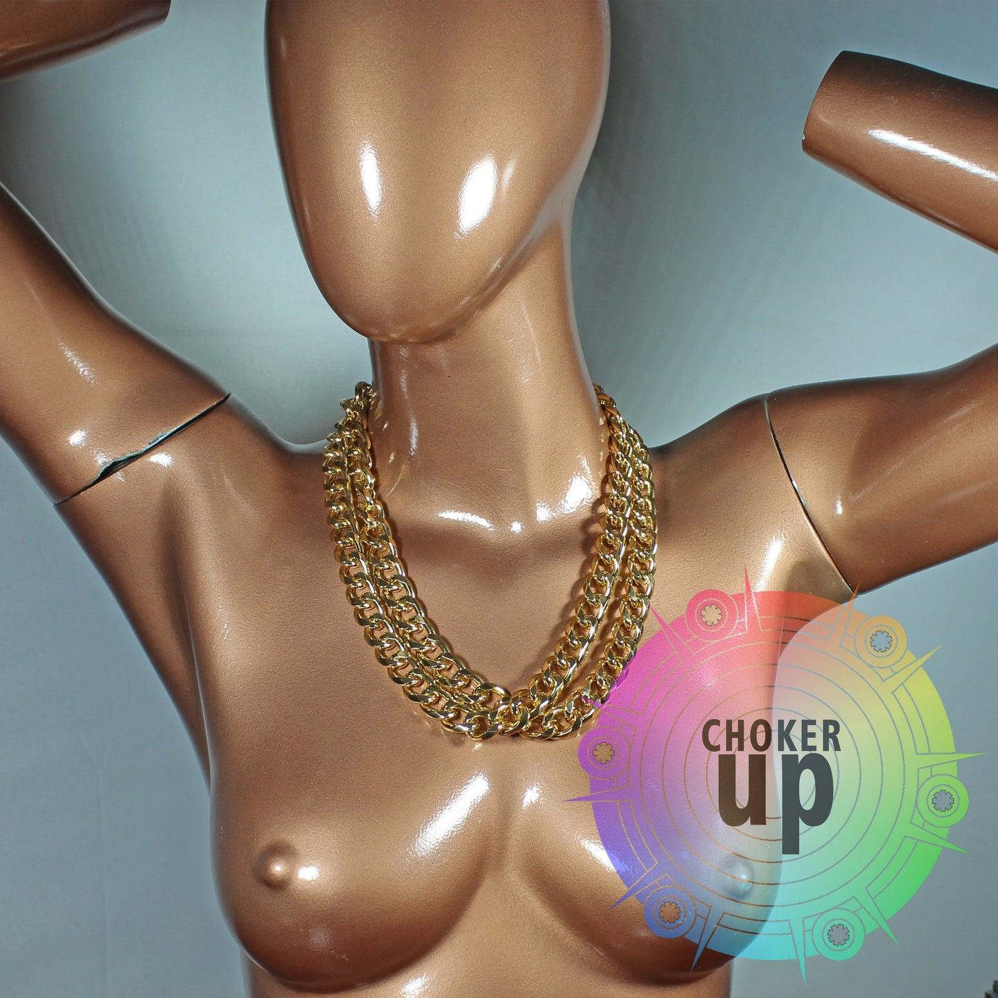 Chain Choker, Party Costume Necklace, Custom Size