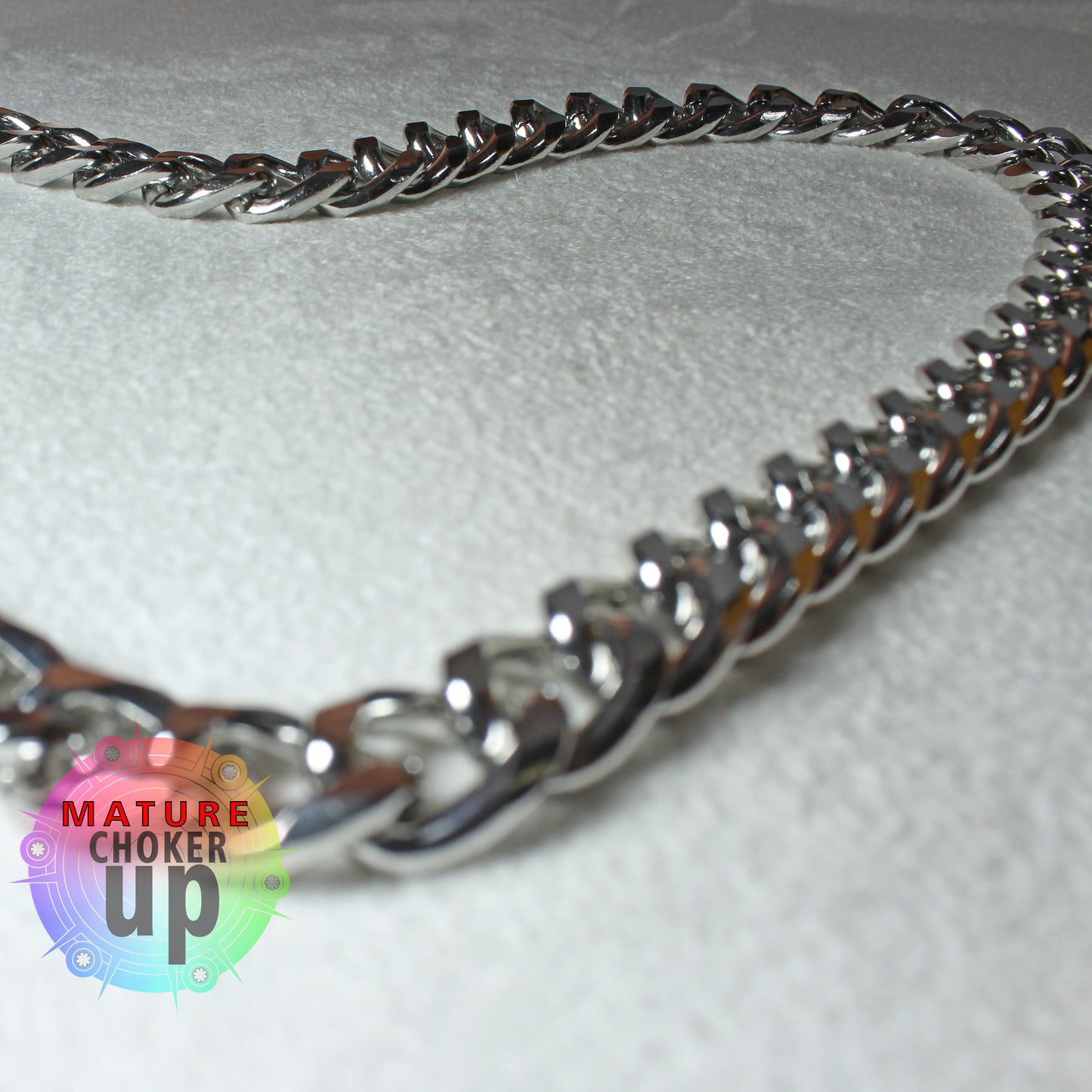 Mens Thick Chain Choker, Costume Collar, Hippie Jewelry