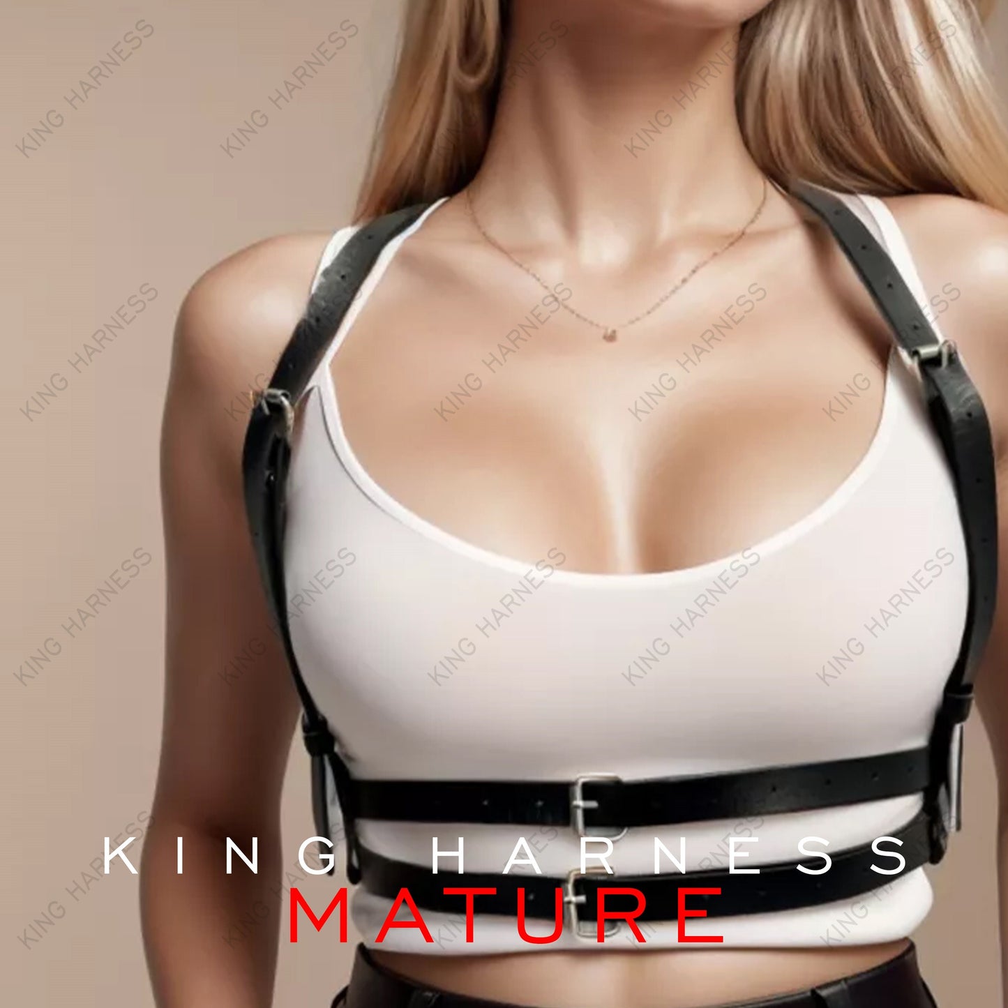 Red Leather Harness Women, Full Body Harness, Waist Suspender Harness, Anniversay Gift, Gothic Accessory Rave Outfit, Black Leather Geninue