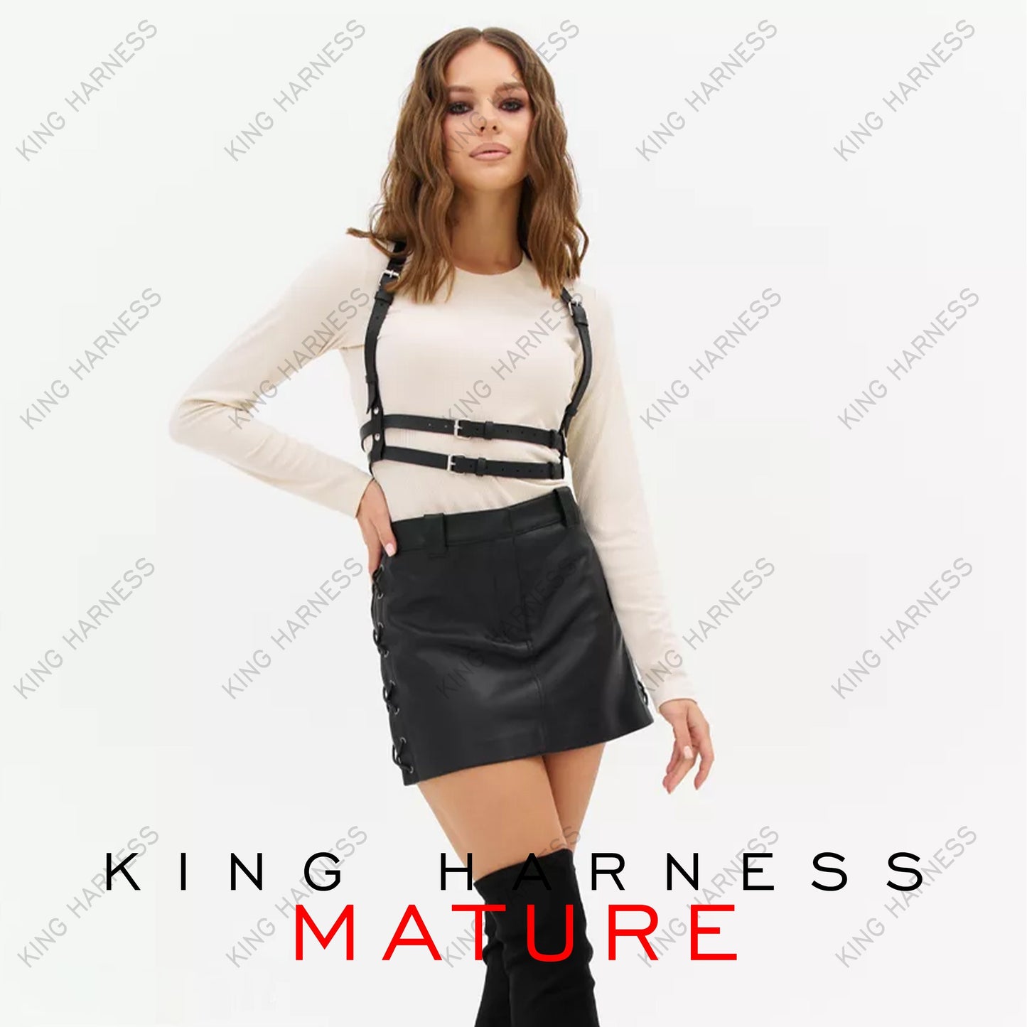 Wearable Harness, Leather Chest Harness Black, Leather suspender harness, Gothic Harness, Belt With Shoulder Strap, Leather Shoulder Harness