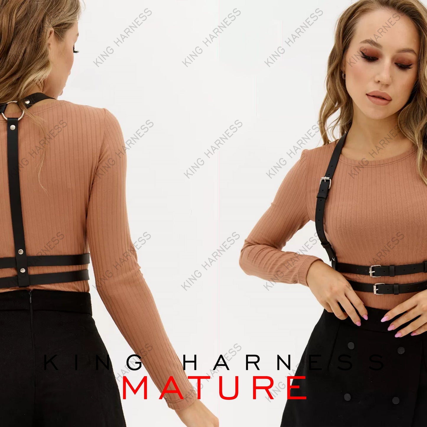 Wearable Harness, Leather Chest Harness Black, Leather suspender harness, Gothic Harness, Belt With Shoulder Strap, Leather Shoulder Harness