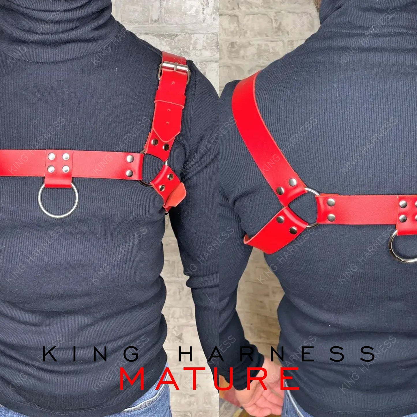 Chest Harness Men, Dance Party, Wear Burning Man Outfit Costume, Male Harness, Men Fashion Accessories, Bulldog Harness, Edgy Leather Outfit