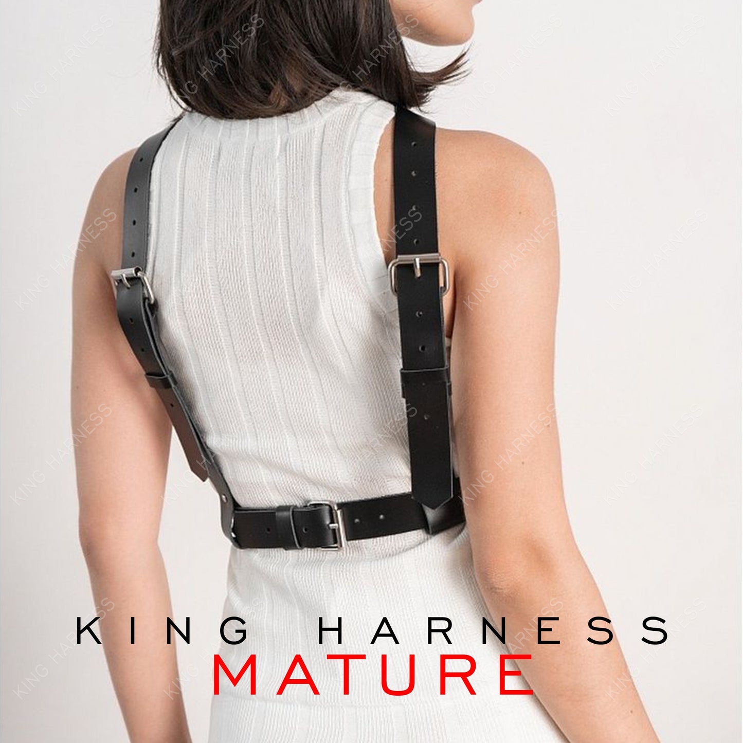 2 in 1 Chest Harness, Chest Strap Leather, Waist Harness Belt, Plus Size Leather, Elegant Dress Belt, Mens Dress Harness, Art Harness