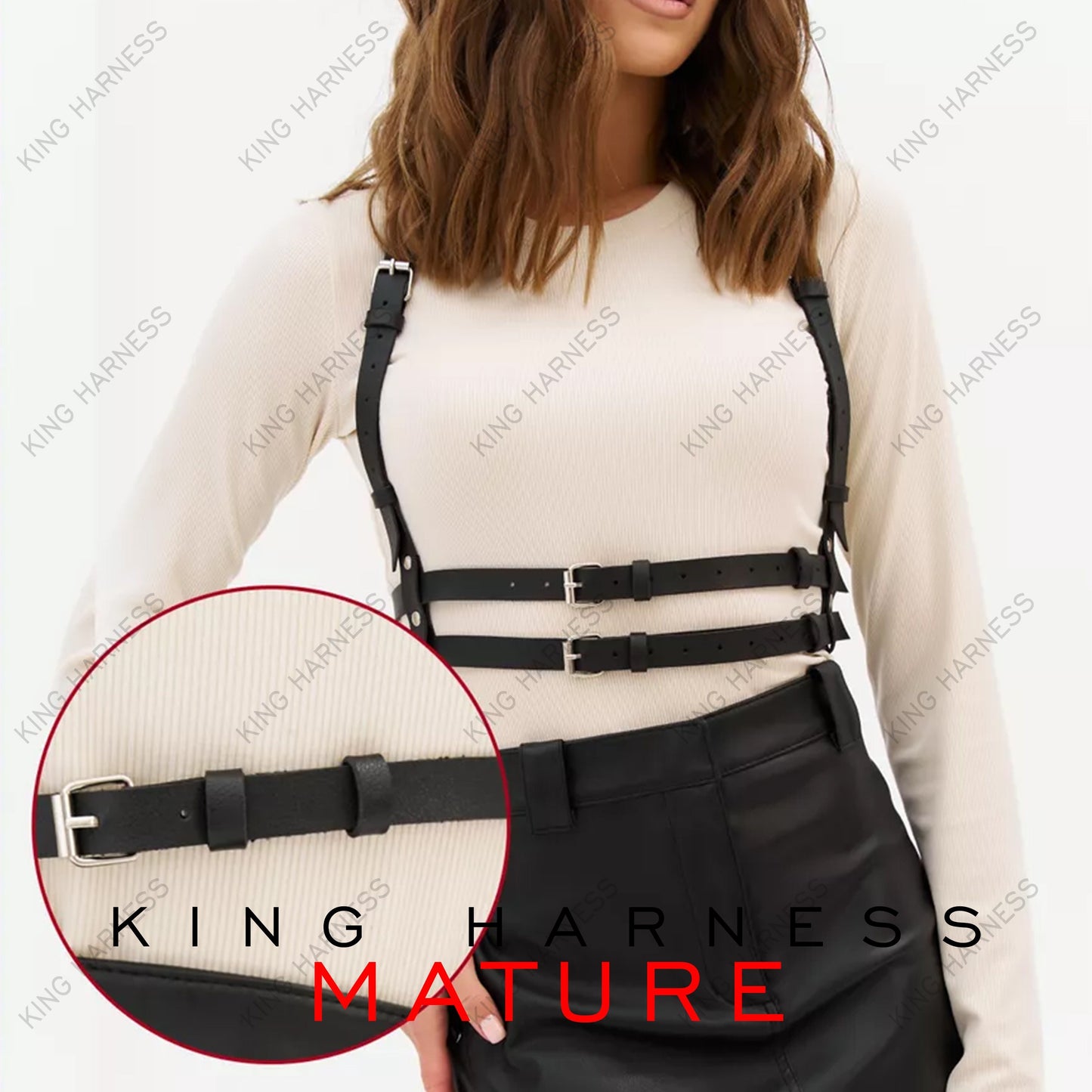 Wearable Harness, Leather Chest Harness Black, Leather suspender harness, Gothic Harness, Belt With Shoulder Strap, Leather Shoulder Harness