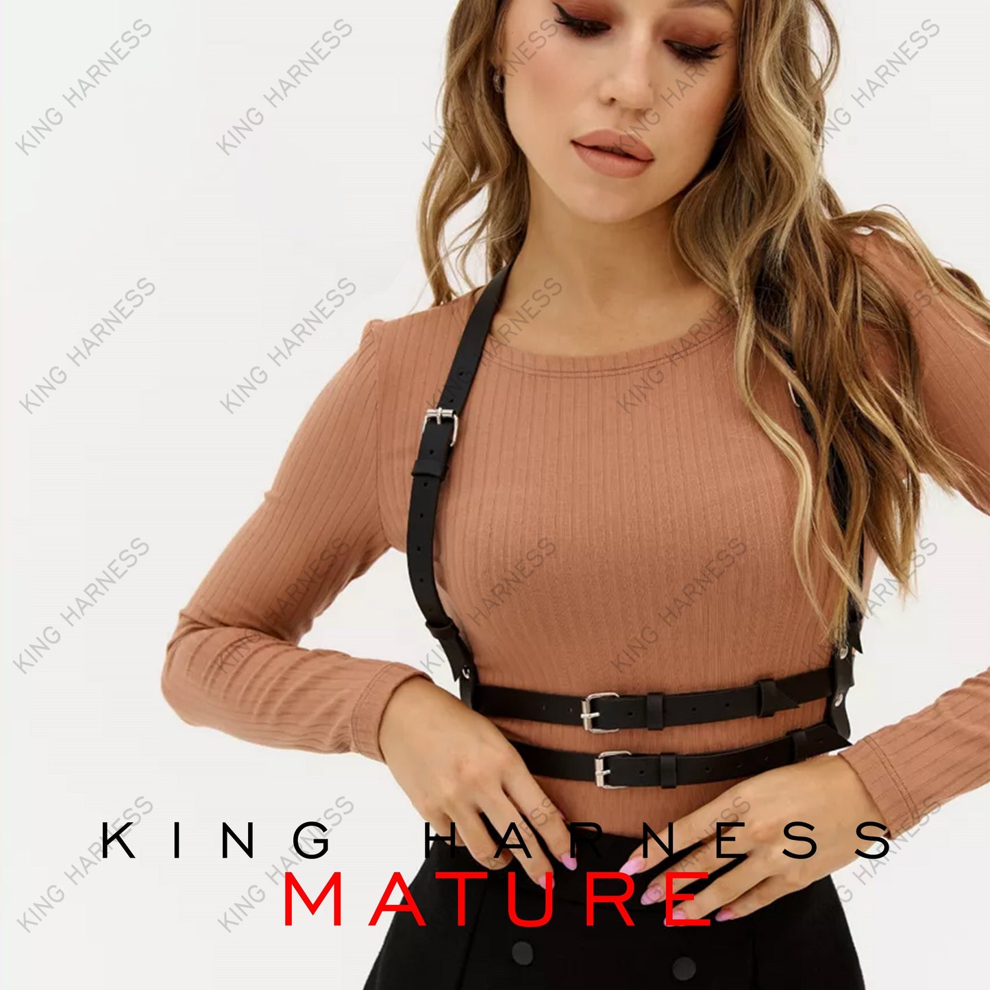 Wearable Harness, Leather Chest Harness Black, Leather suspender harness, Gothic Harness, Belt With Shoulder Strap, Leather Shoulder Harness