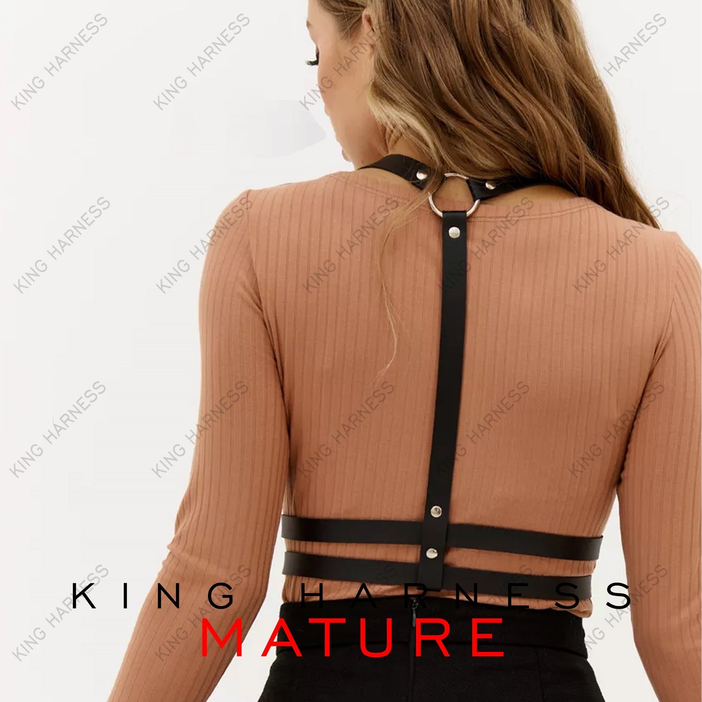 Wearable Harness, Leather Chest Harness Black, Leather suspender harness, Gothic Harness, Belt With Shoulder Strap, Leather Shoulder Harness