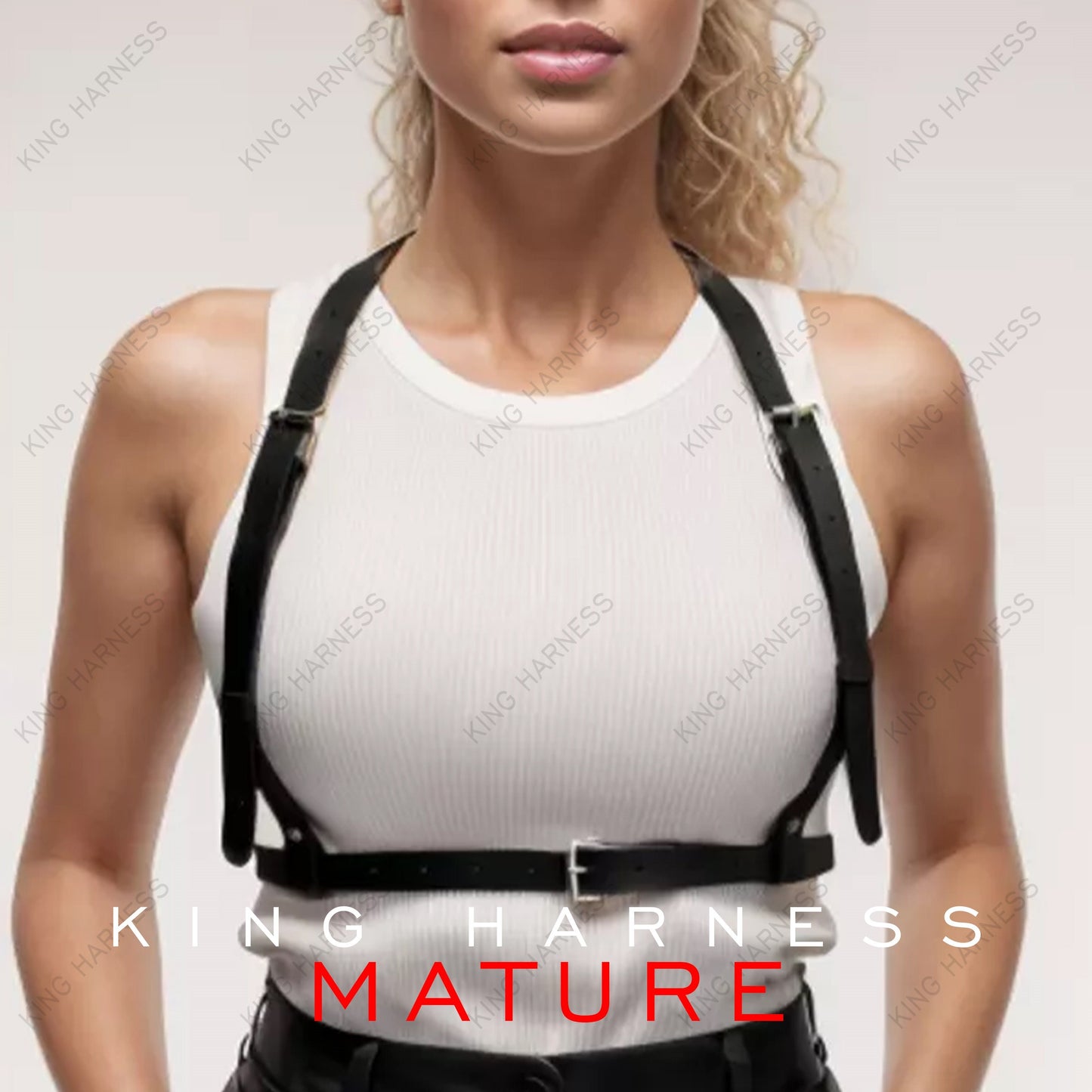 Chest Harness, Adjustable Outfit Harness, Suspender Harness, Belt Harness, Wrap Harness, Black Leather Body Fashion Harness