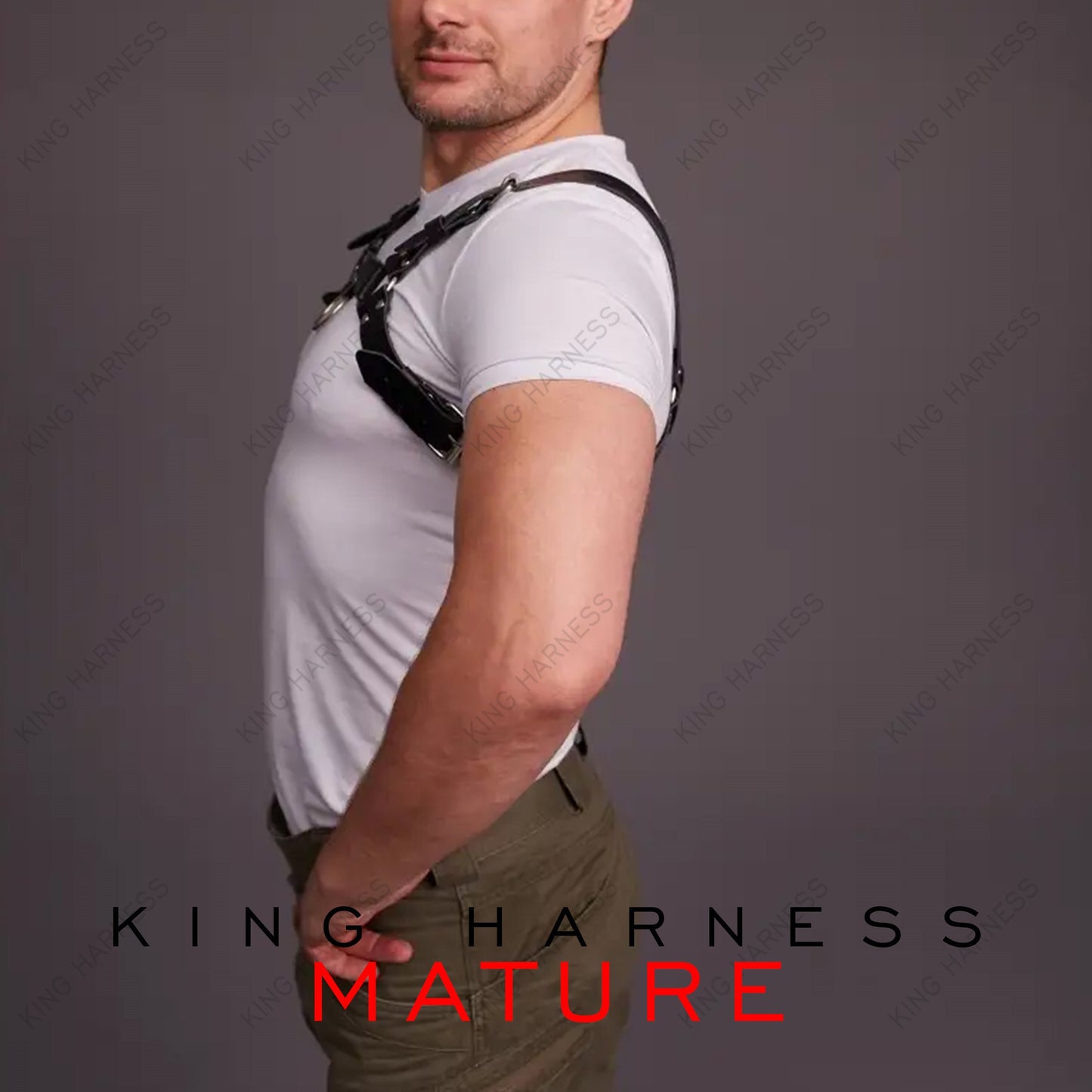 Chest Harness Men, Dance Party, Wear Burning Man Outfit Costume, Male Harness, Men Fashion Accessories, Bulldog Harness, Edgy Leather Outfit