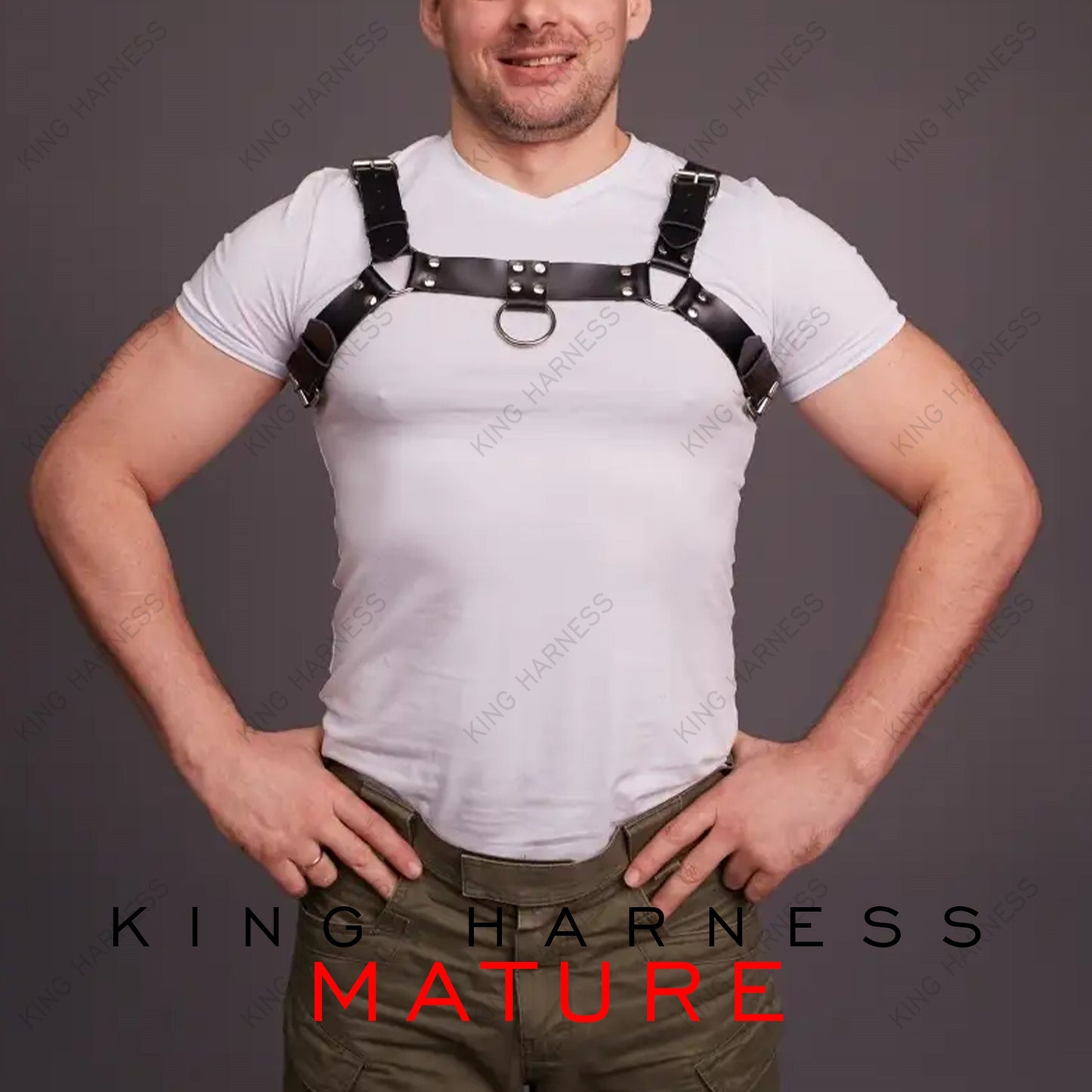 Chest Harness Men, Dance Party, Wear Burning Man Outfit Costume, Male Harness, Men Fashion Accessories, Bulldog Harness, Edgy Leather Outfit