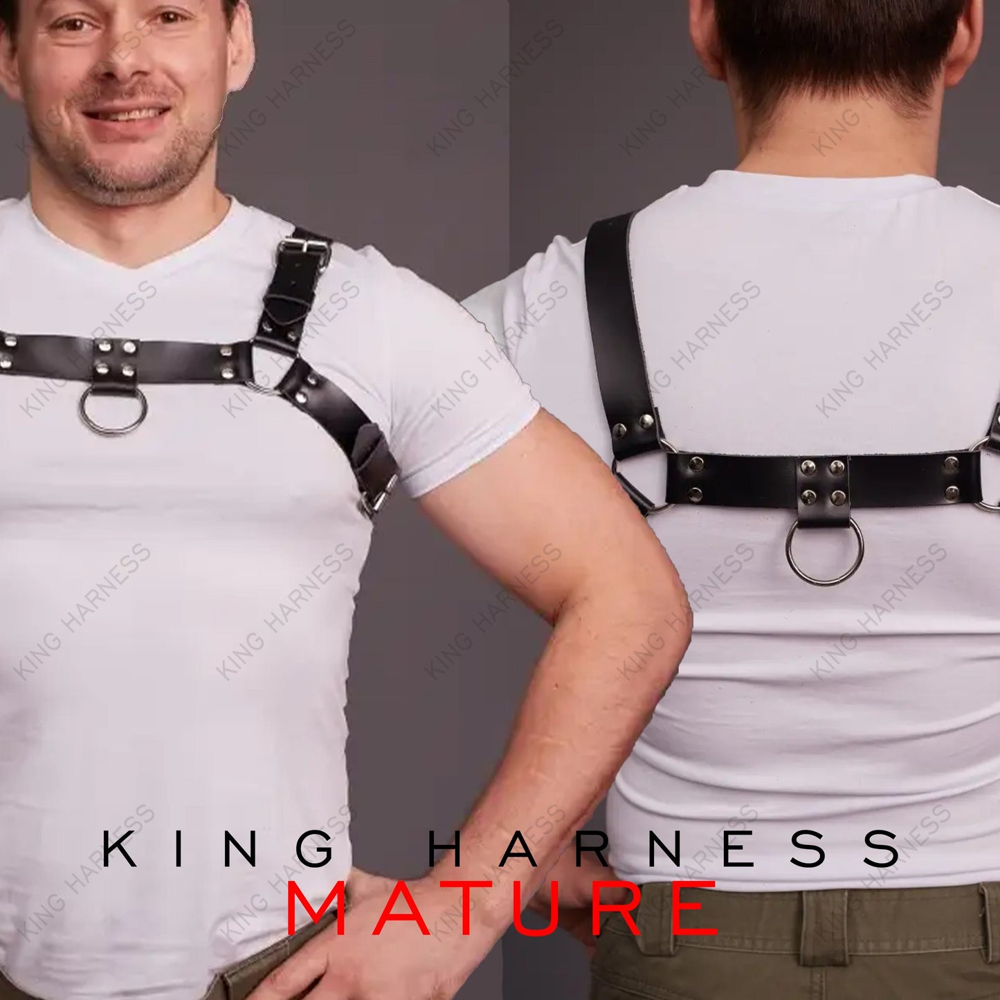 Chest Harness Men, Dance Party, Wear Burning Man Outfit Costume, Male Harness, Men Fashion Accessories, Bulldog Harness, Edgy Leather Outfit