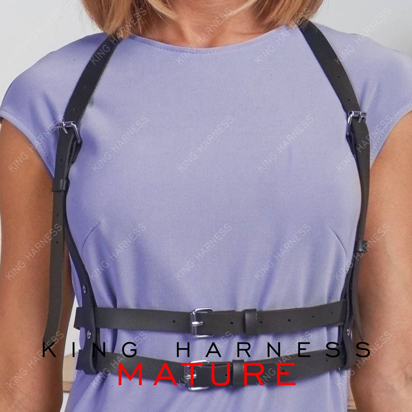 Chest Harness Belt for Woman Leather Waist Harness Under Bust Harness Stylish Harness Adjustable Strap Harness Top, Party Accessory