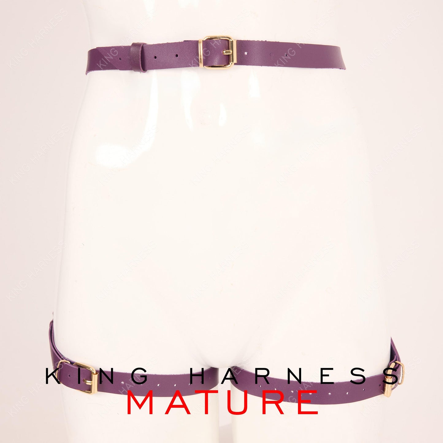 Butt Holder, Leather Lingerie Harness and Cuffs, Leather Garter Set, Leg Harness With Cuffs, Bdsm Belt, Booty Harness, Harness For Women