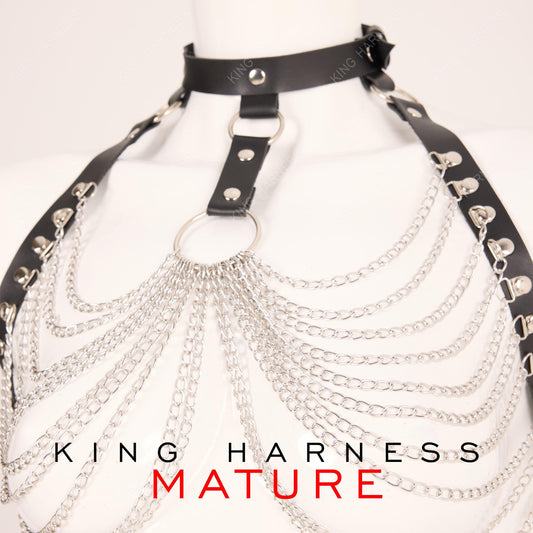 Chain Harness Set, Womans Fashion Harness, Chain Harness Set, Belly Chain, Chain Bra, Chest Harness, and Lingerie for Women, Christmas Gift