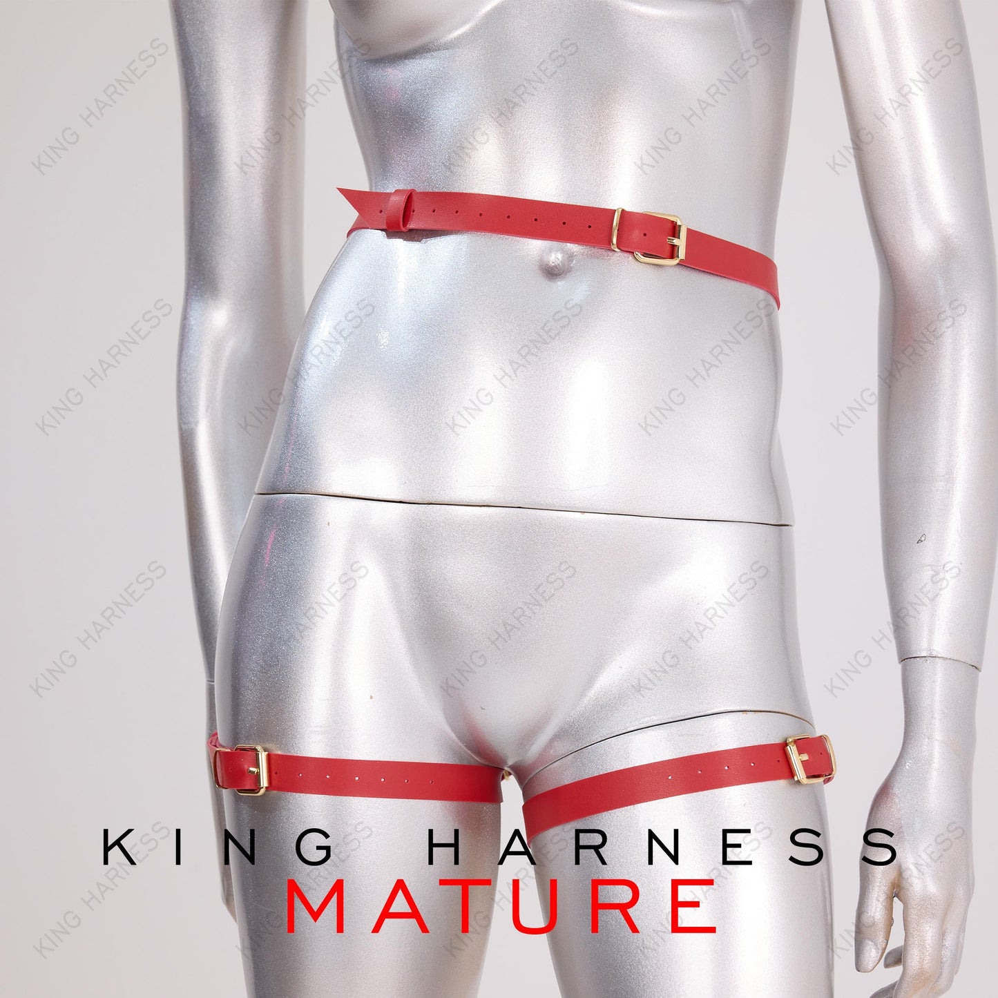 Fashion Thigh Harness, Black Leather Garter Belt with Cuffs and Restraints, Leather Garter Belts, Leather Outfit, Unisex Harness Belt, Punk