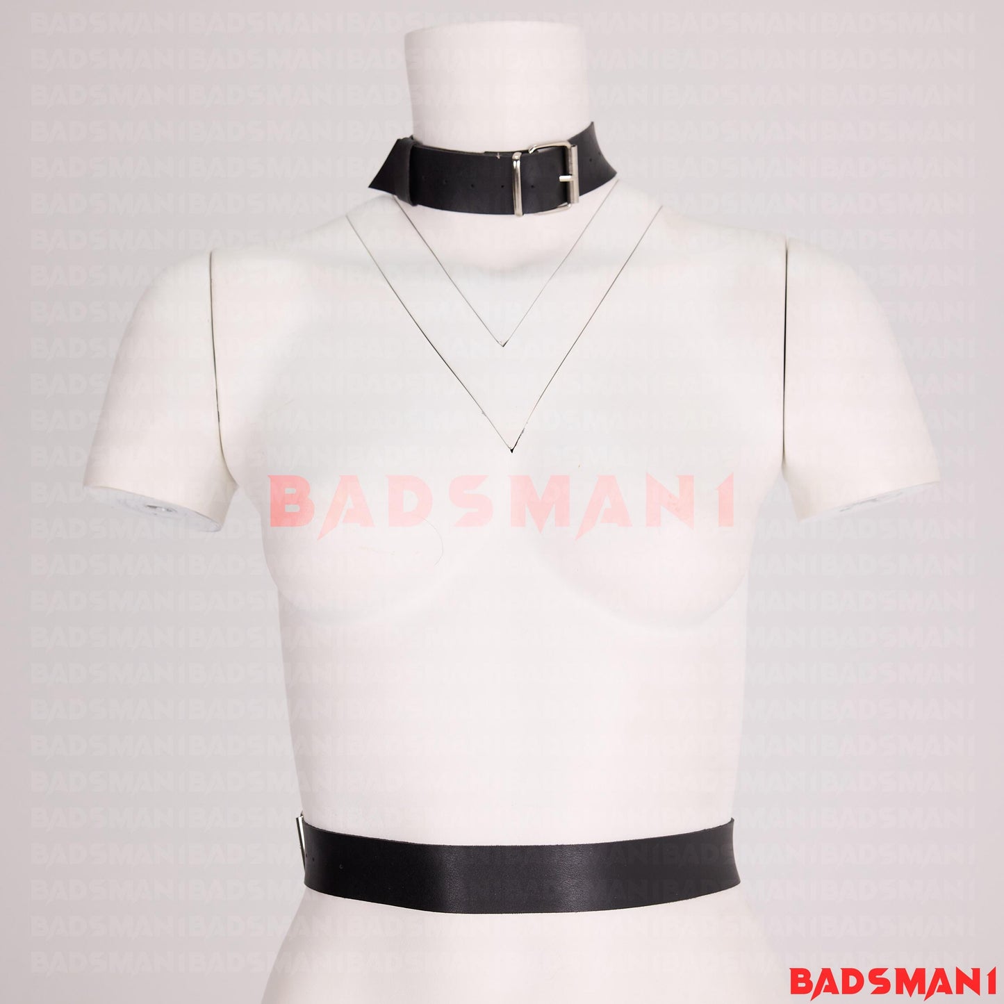 Handmade Leather BDSM Back Restraint Harness, Heavy Duty Bondage, Back Bondage, Neck to Back Hogtie Restraint, Custom Bdsm Set, Cuffs Set