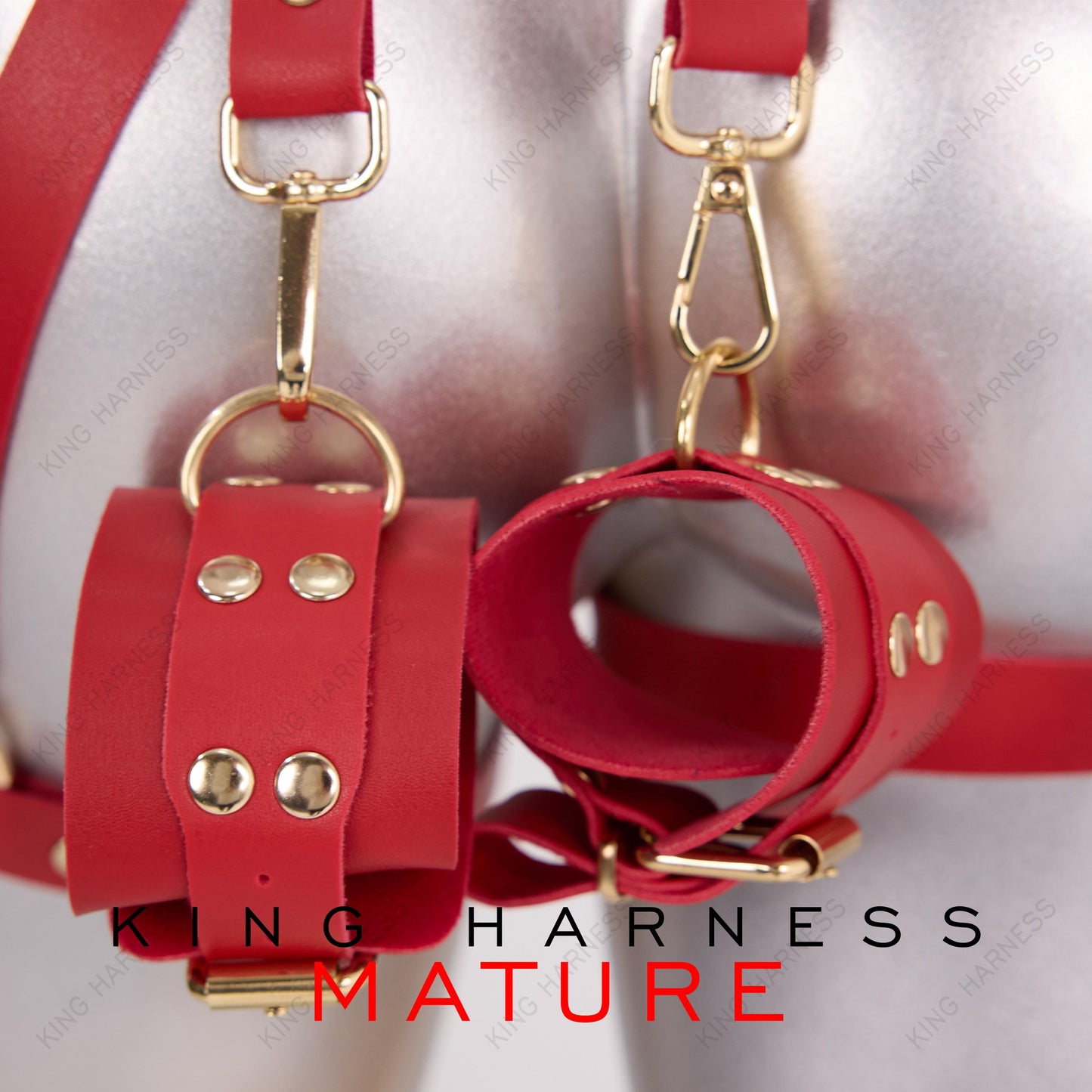 Fashion Thigh Harness, Black Leather Garter Belt with Cuffs and Restraints, Leather Garter Belts, Leather Outfit, Unisex Harness Belt, Punk