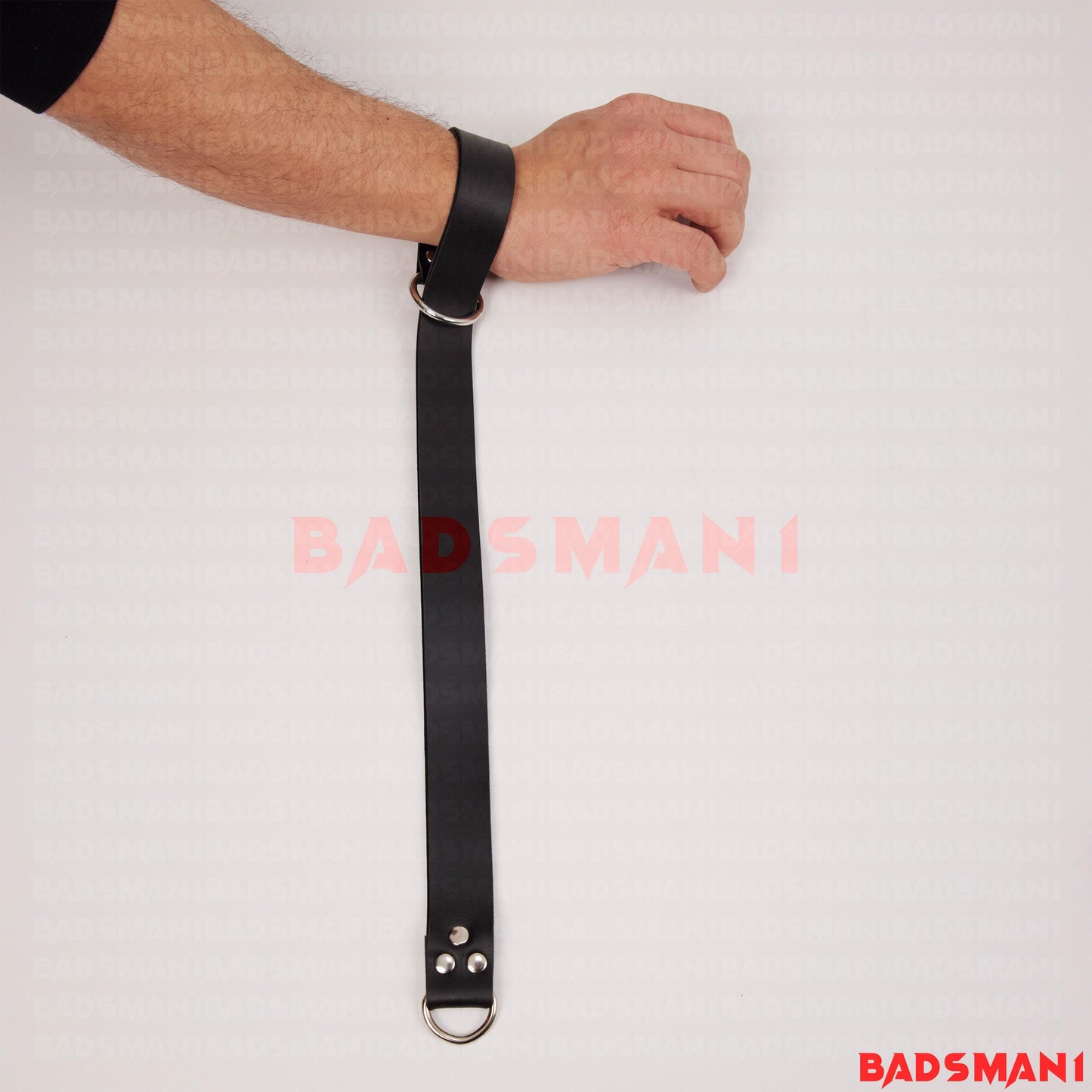 BDSM Set of 4 Bed Restraints, Four Straps for Bed Restraints, Bed Bondage Restraints, Adjustable Leather, Bondage Connectors, Bed Straps