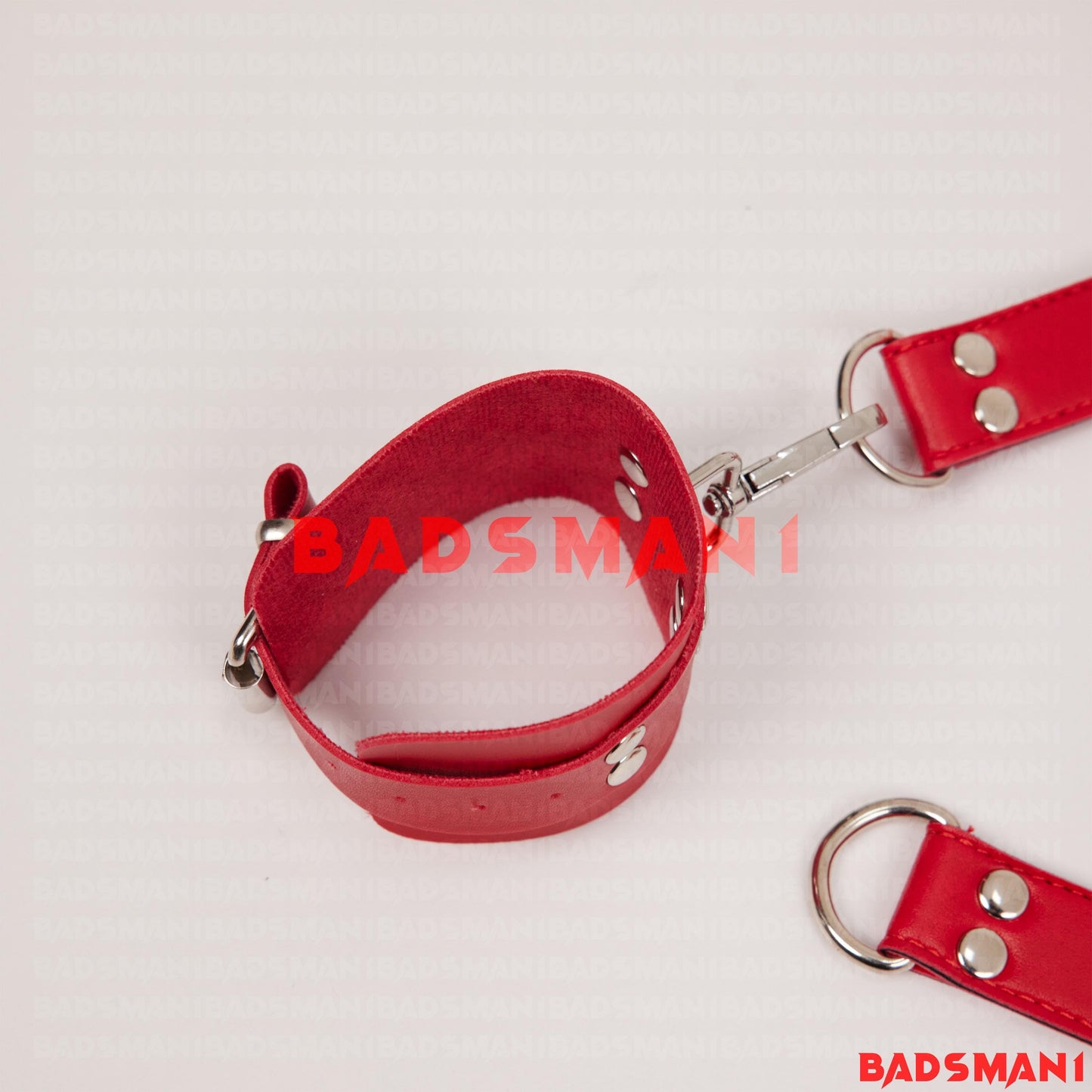Hogtie Harness, BDSM Leather 4-Way Hogtie for Bondage, Accessory for Cuff Restraints Set, Handcuffs, Foot Clamps, Thigh to Wrist Cuffs