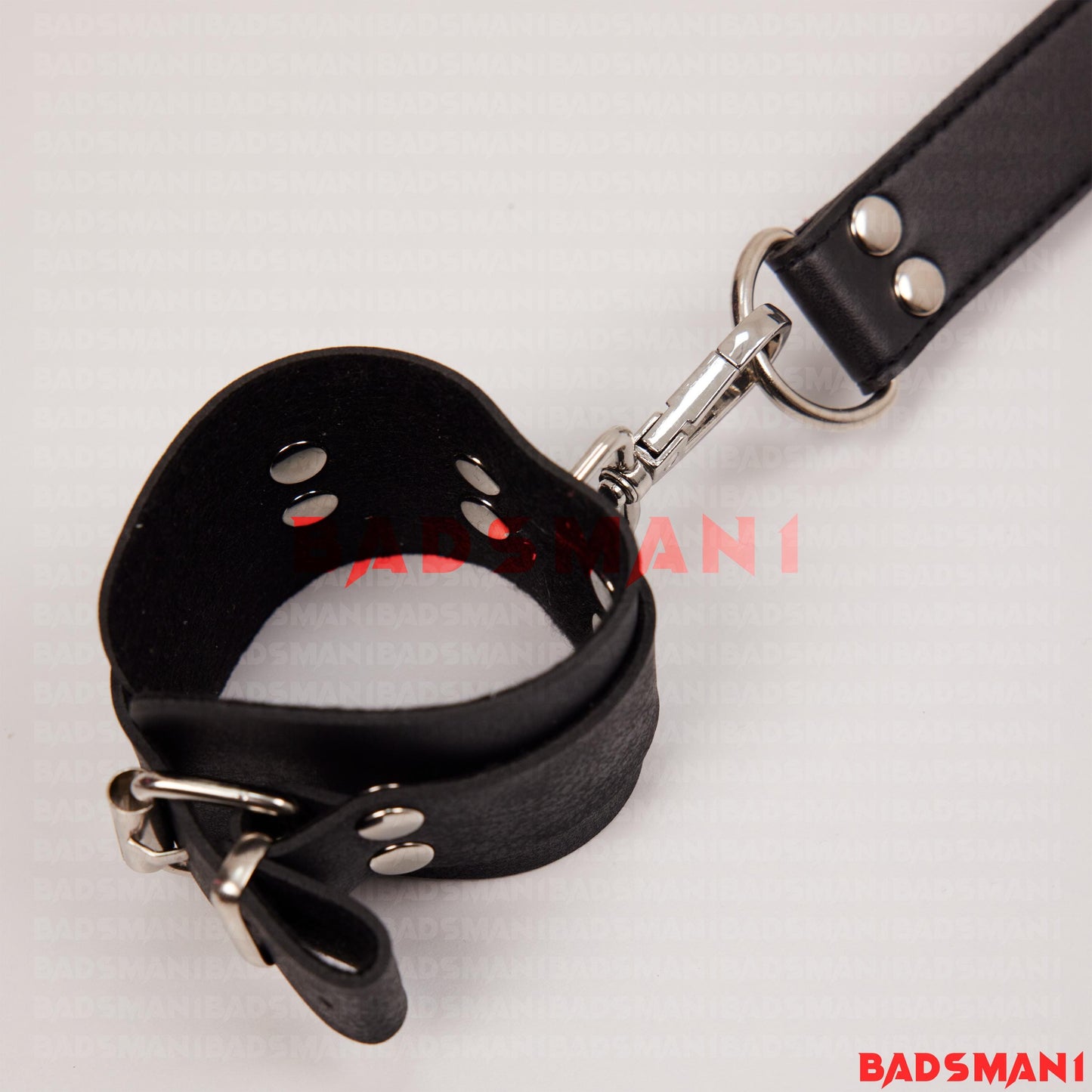 Hogtie Harness, BDSM Leather 4-Way Hogtie for Bondage, Accessory for Cuff Restraints Set, Handcuffs, Foot Clamps, Thigh to Wrist Cuffs