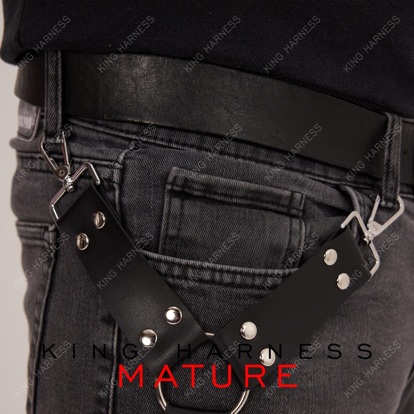 Men's Leather Leg Harness, Harness Men Jeans Accesories, Biker Jeans Accessories, Thigh Harness, Unisex Harness, Christman Man Gift