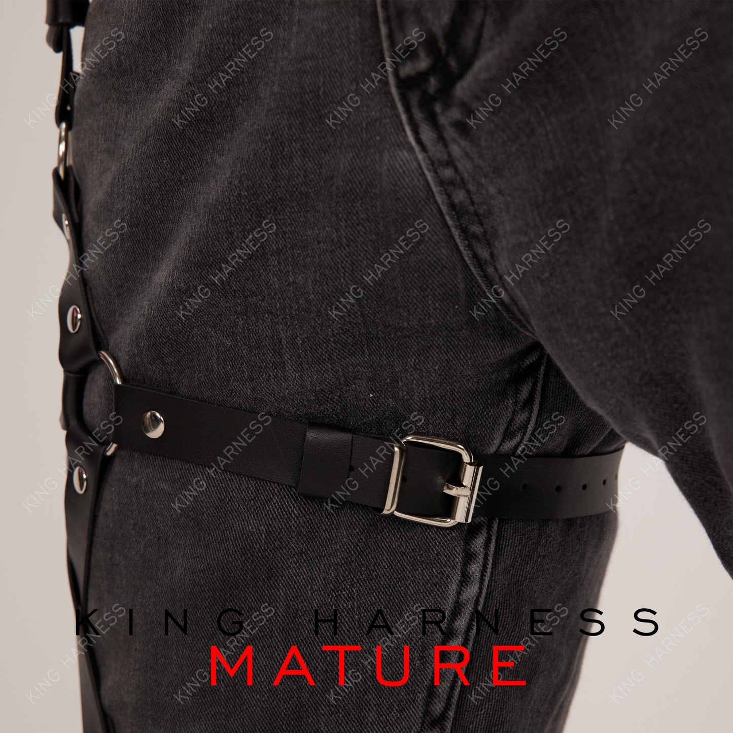 Men Harness, Jeans Accessories, Leather Leg Harness Men, Pants Garter, Gothic Festival, Rave Club, Party Accessories