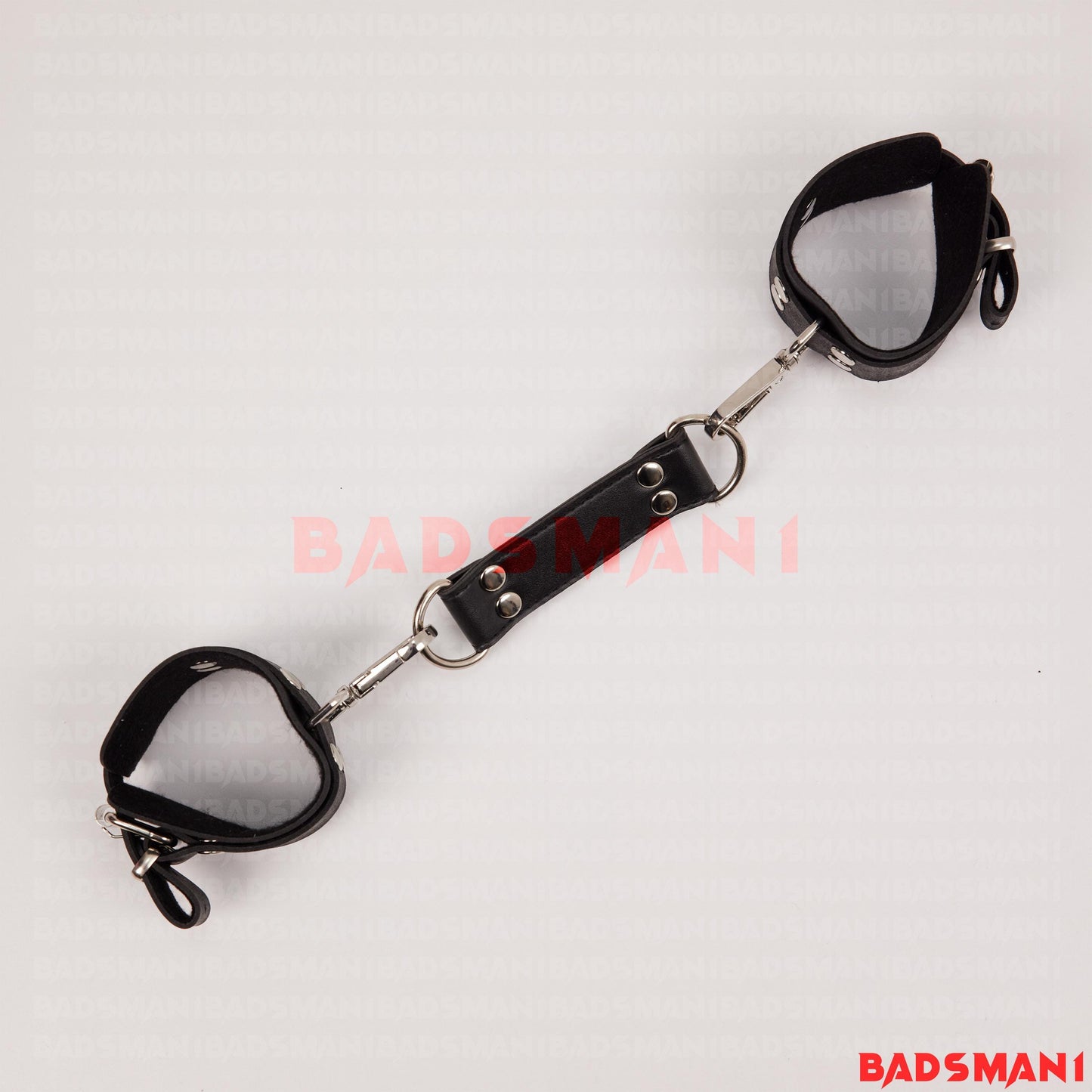 Hogtie Harness, BDSM Leather 4-Way Hogtie for Bondage, Accessory for Cuff Restraints Set, Handcuffs, Foot Clamps, Thigh to Wrist Cuffs