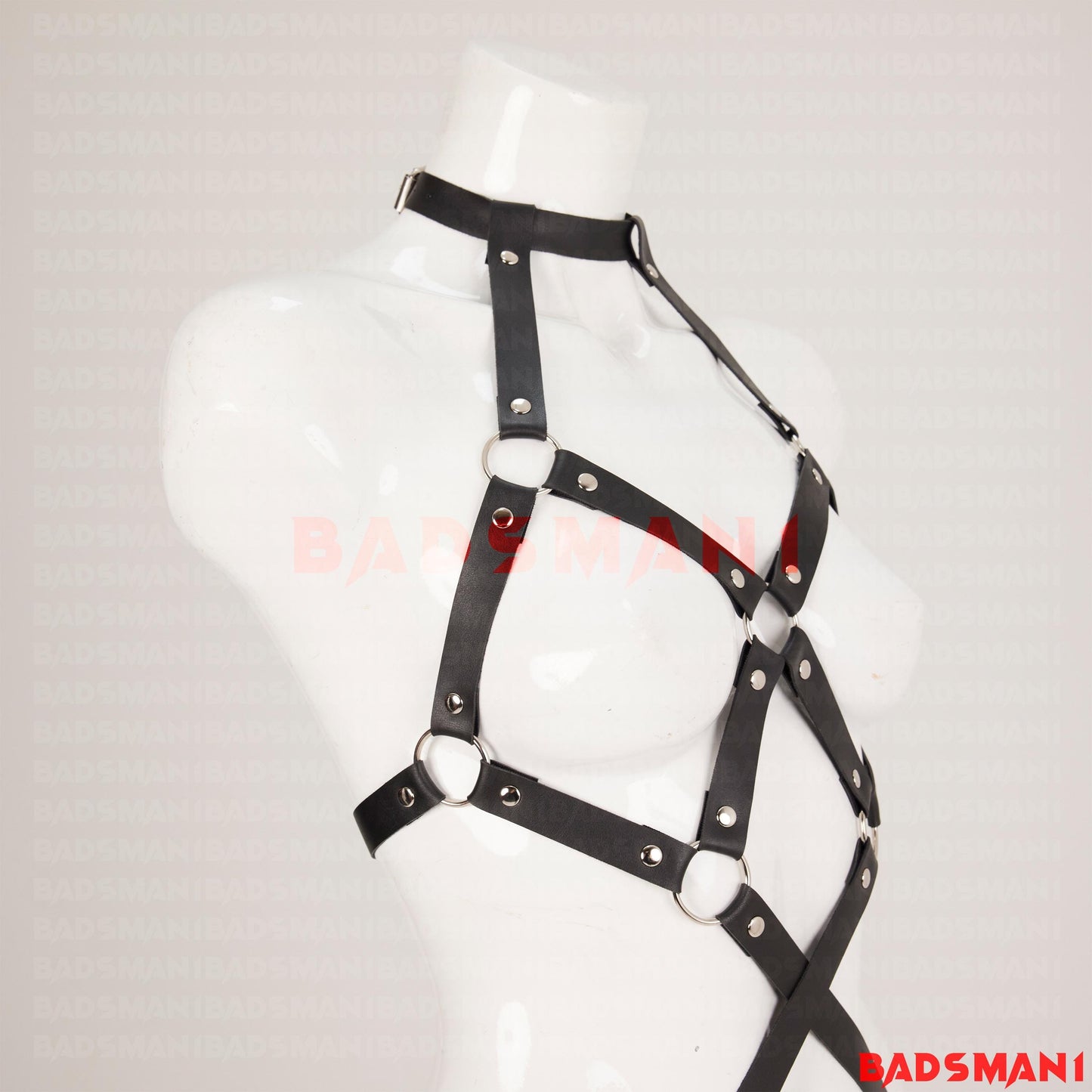 Full Body Leather Harness Lingerie, Leather Strapon Harness, Pegging Harness, Strap on Belt, Cage Body Harness, Chest Harness