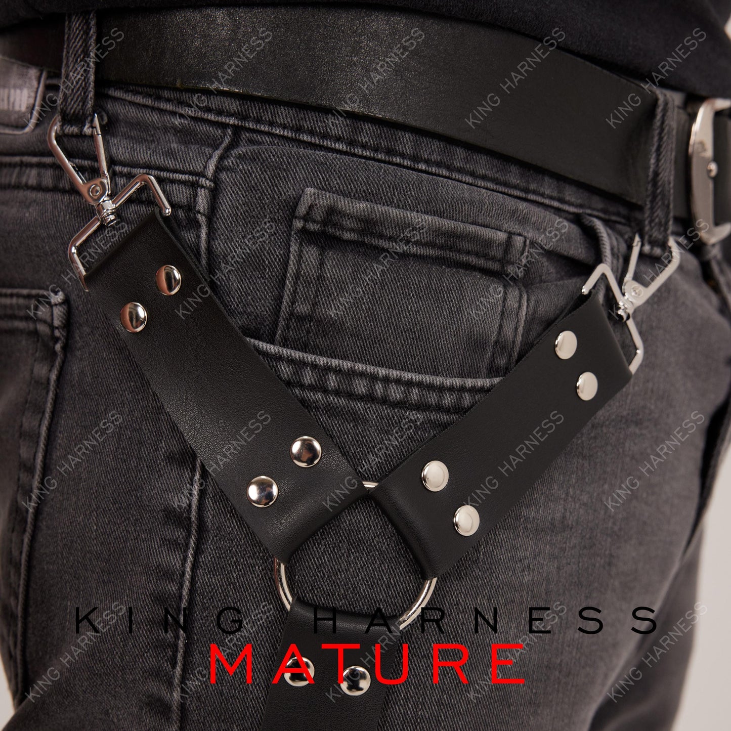 Men's Leather Leg Harness, Harness Men Jeans Accesories, Biker Jeans Accessories, Thigh Harness, Unisex Harness, Christman Man Gift