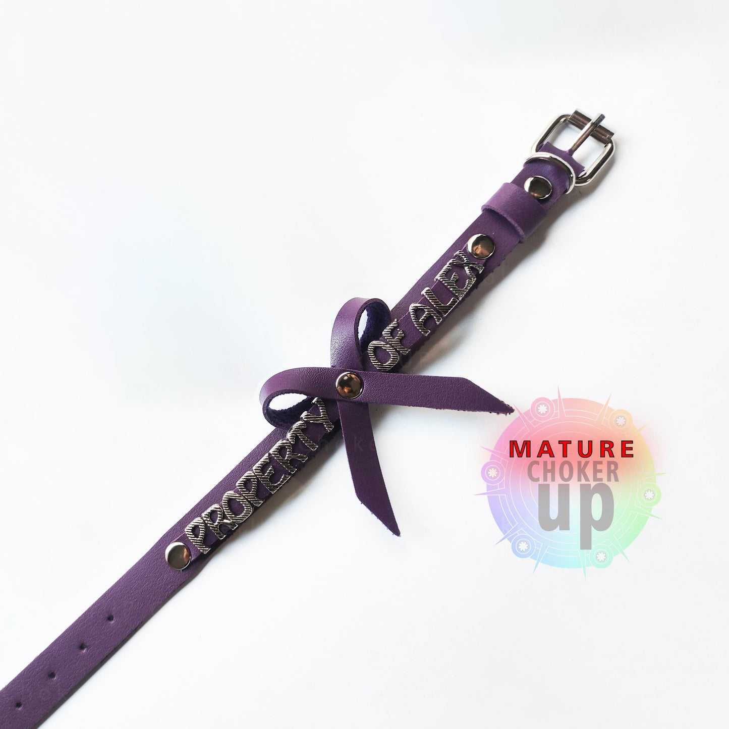 Custom Bow Leather Anklet, Personalized Ankle Bracelet, Ddlg Jewelry