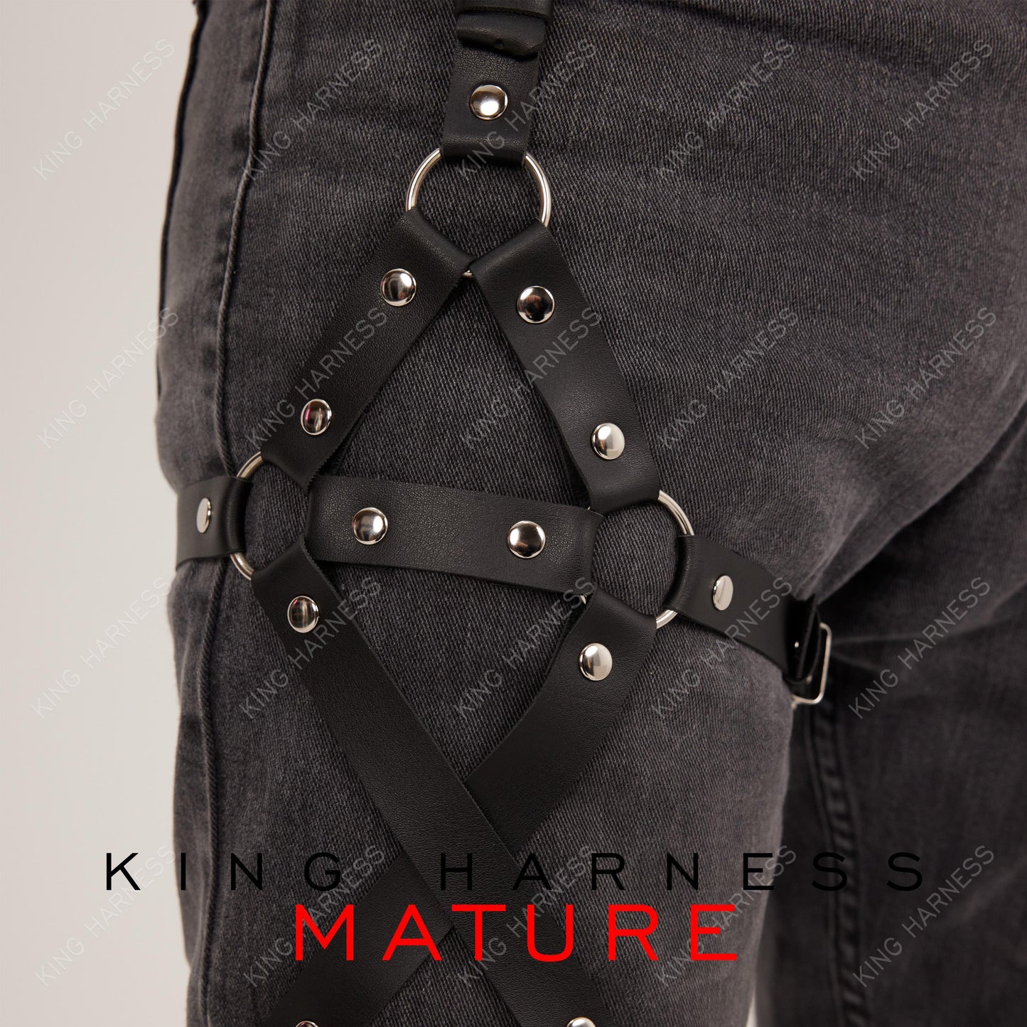 Men Harness, Jeans Accessories, Leather Leg Harness Men, Pants Garter, Gothic Festival, Rave Club, Party Accessories