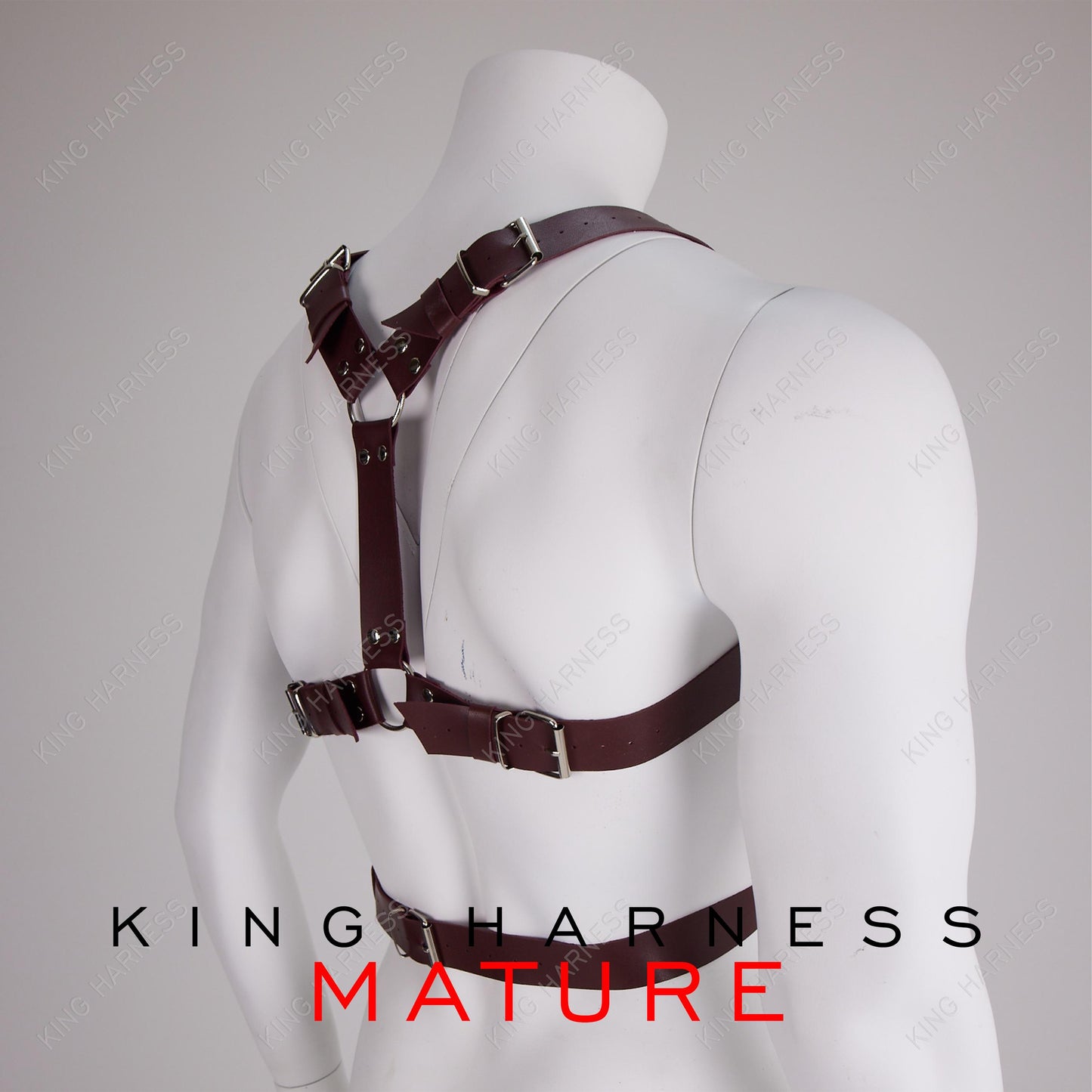 Mens Rave Harness Chest Leather, Brutal Chest Harness, Leather Chest Harness, Chest Rig,Red Harness Men, Club Wear, Lockable Chest Harness