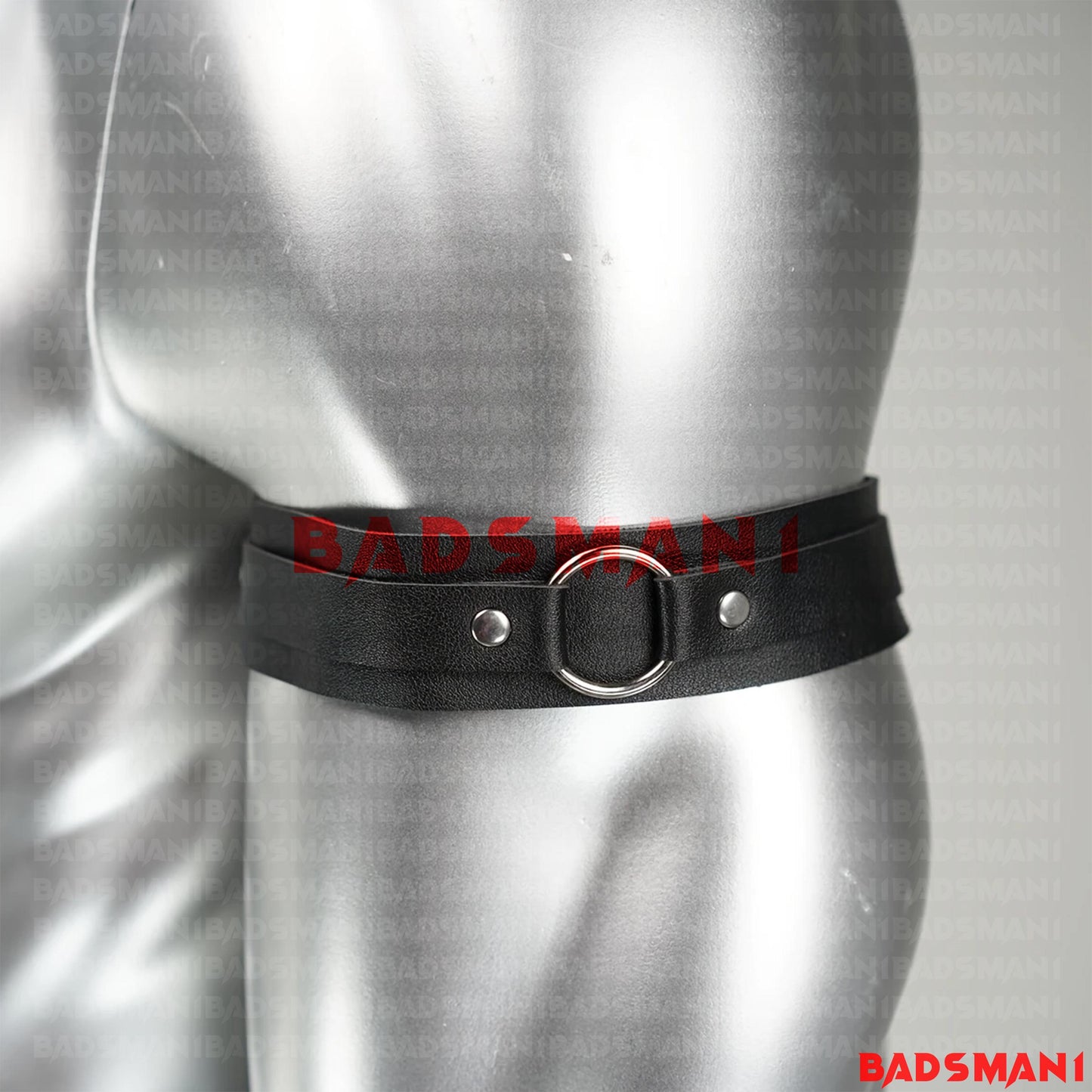 Mens Leather Arm Harness, Adjustable O-Ring Armband, Gothic Fetish BDSM Accessory, Festival, Costume, and Clubwear, Harness Man