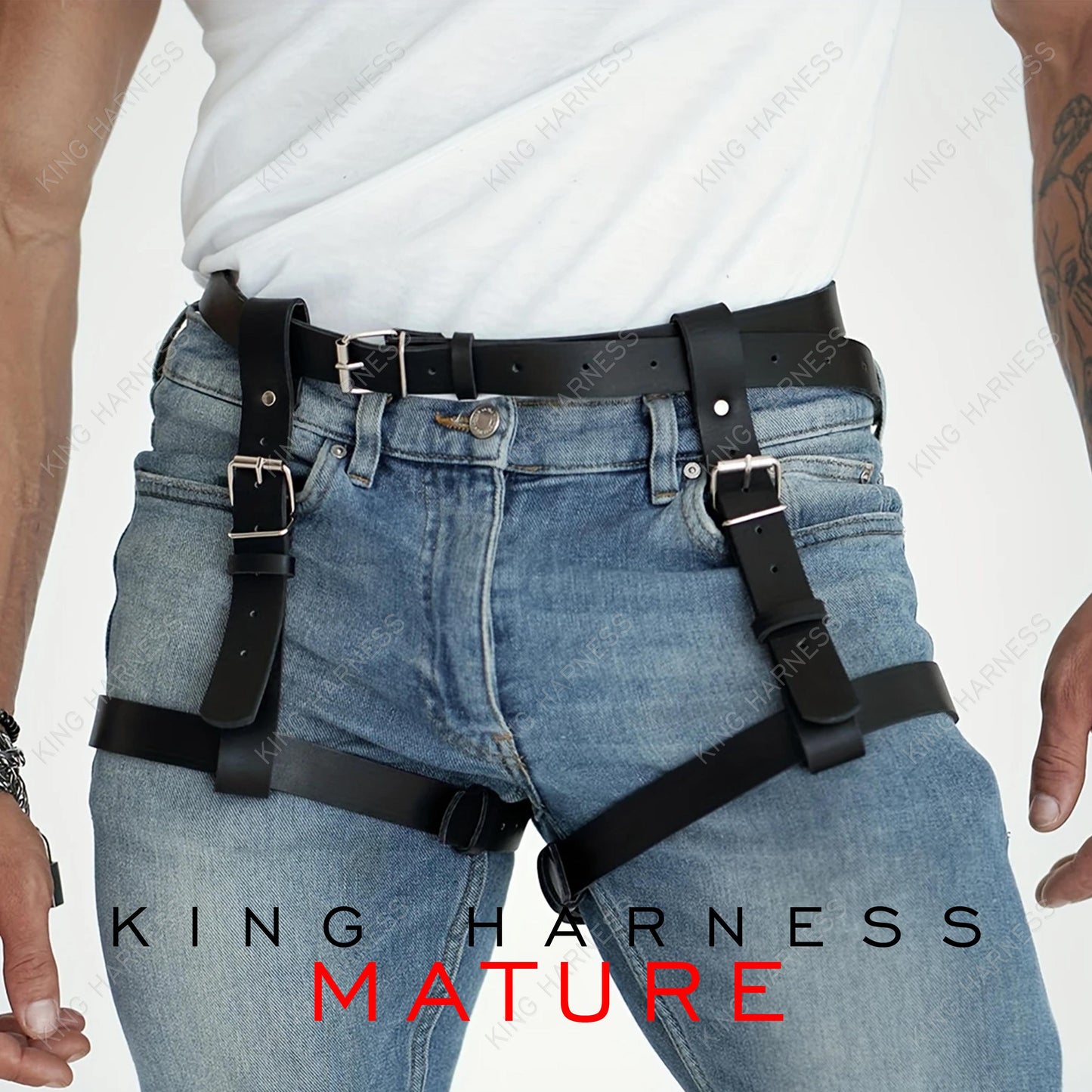 Leg Harness for Women, Thigh Harness Belt, Harness Belt Man, Harness Plus Size, Leg Harness Leather, Garter Men Harness, Butt Harness