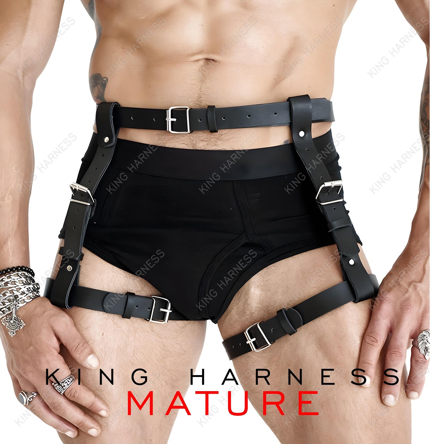 Leg Harness for Women, Thigh Harness Belt, Harness Belt Man, Harness Plus Size, Leg Harness Leather, Garter Men Harness, Butt Harness