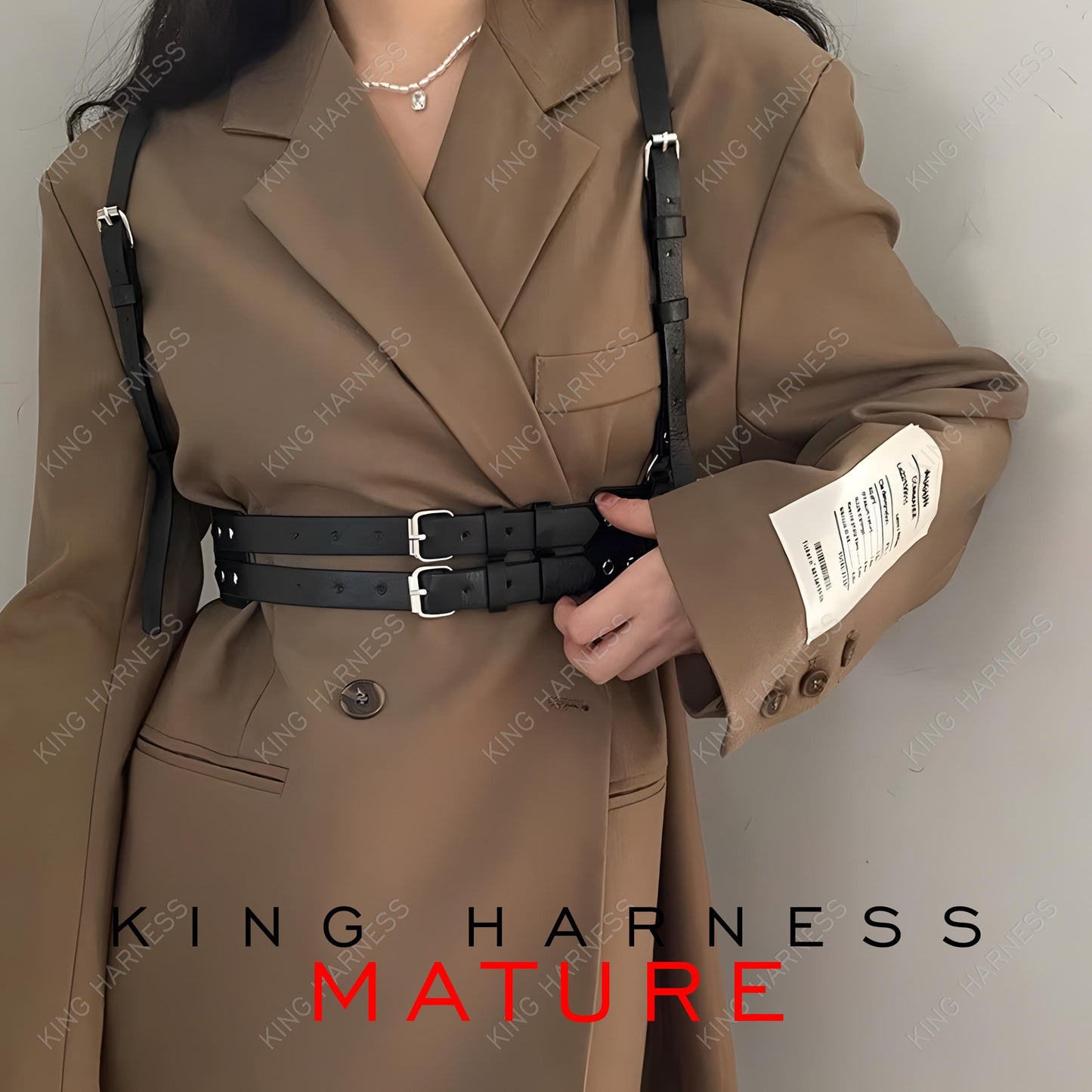 Women's Leather Harness Belt, Chest Harness for Women, Fetish Fashion Belt, Fashion Body Harness for Women, Handmade Strappy Leather Belt